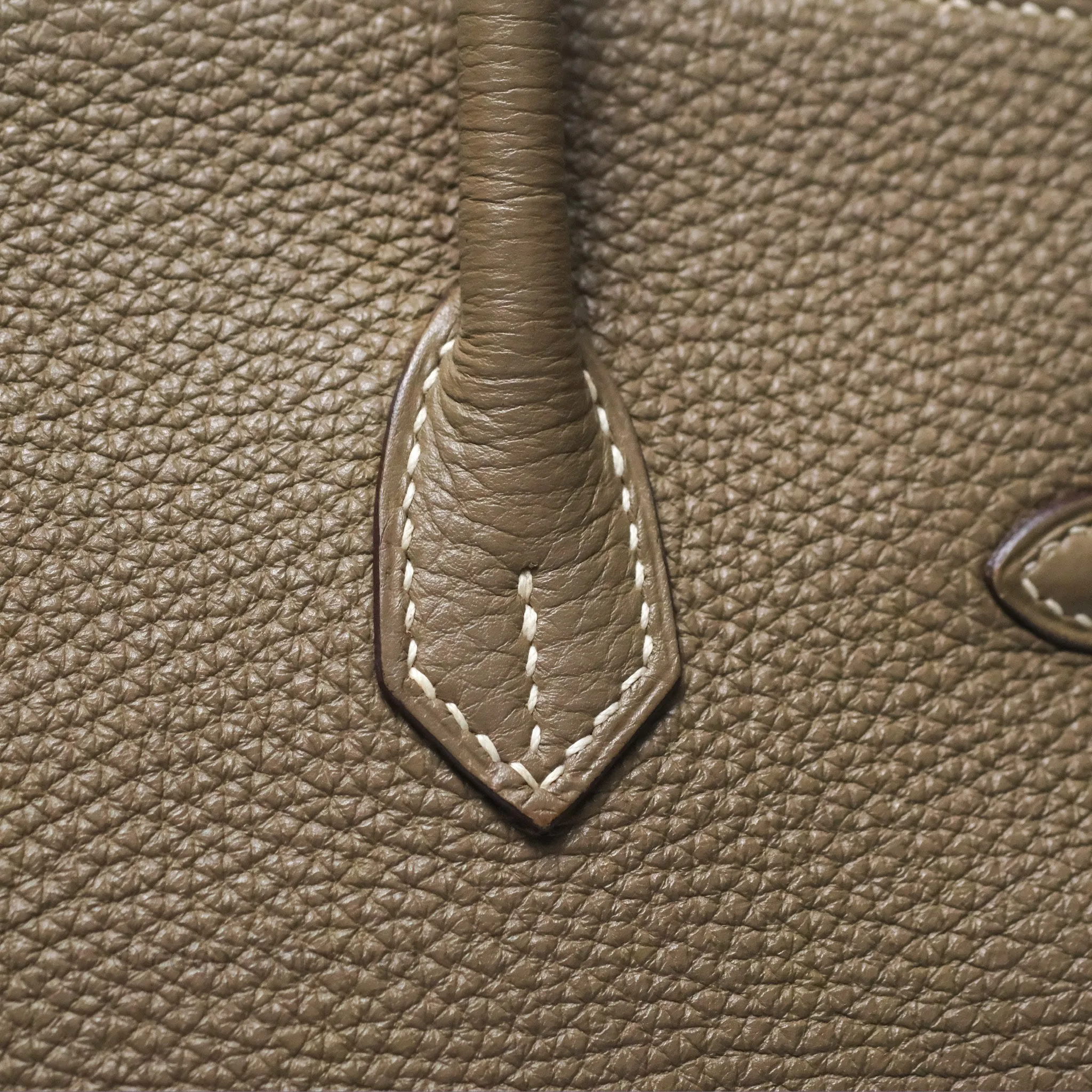 Hermes Birkin 25 Retourne Etoupe 18 Clemence Palladium Hardware
