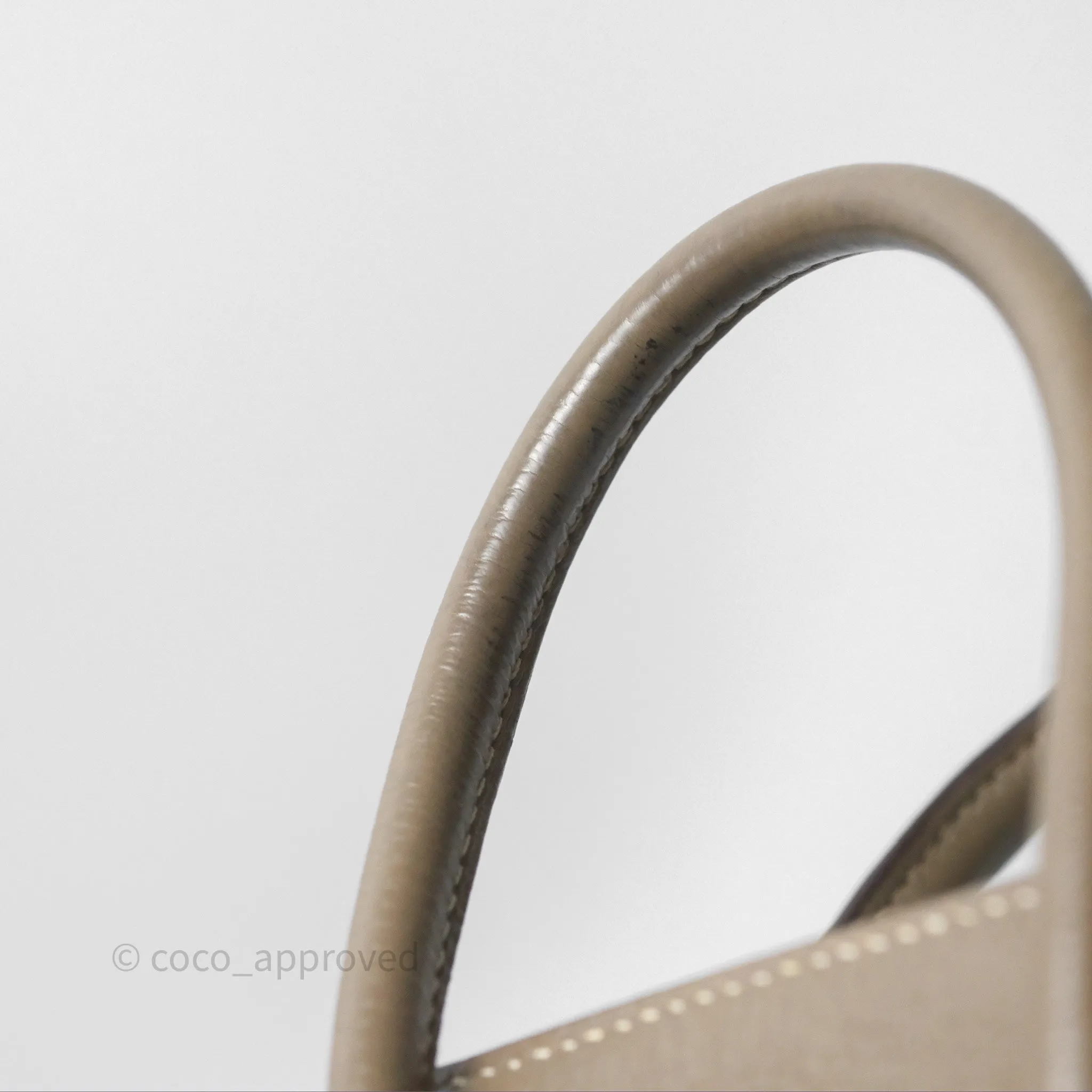 Hermes Birkin 25 Retourne Etoupe 18 Clemence Palladium Hardware