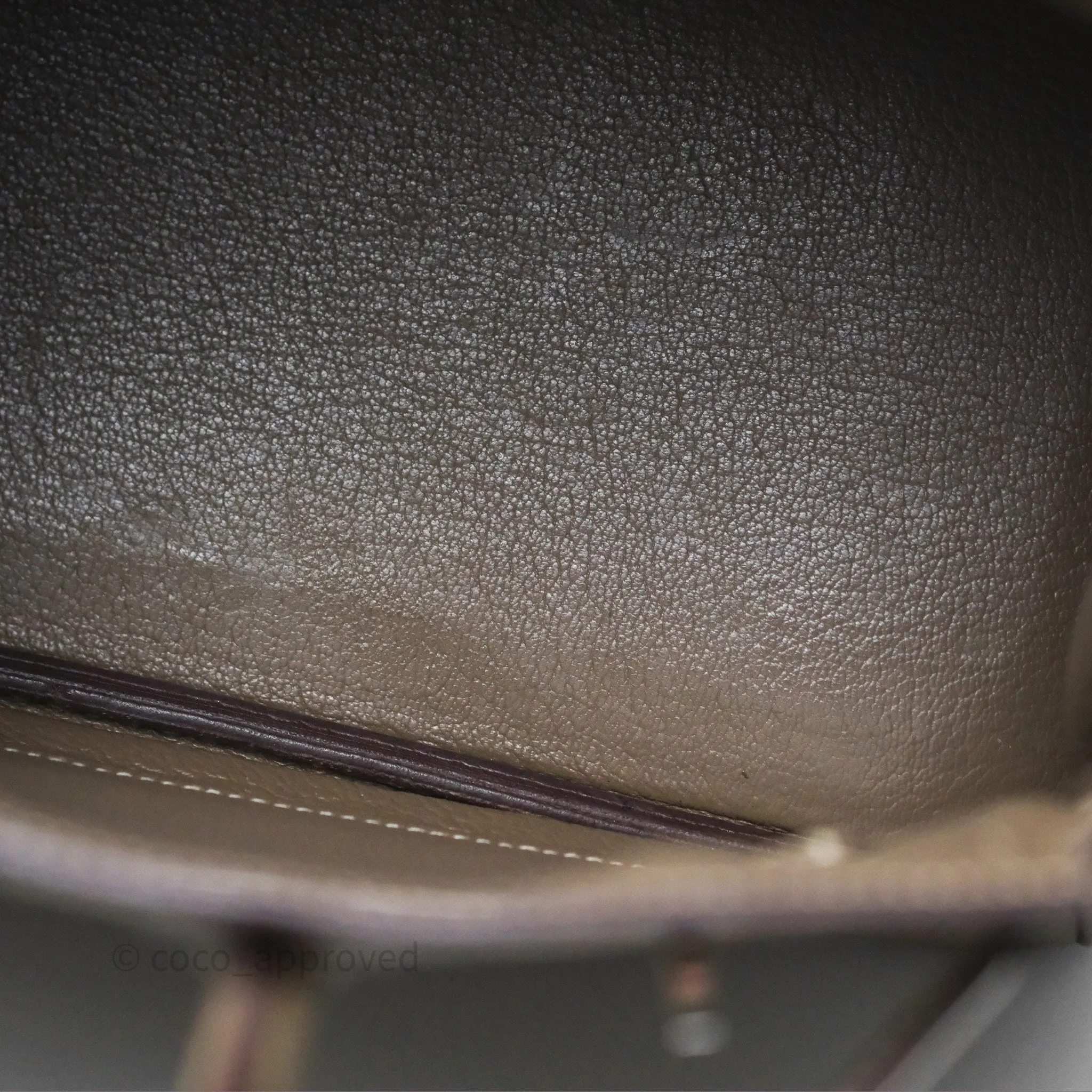 Hermes Birkin 25 Retourne Etoupe 18 Clemence Palladium Hardware