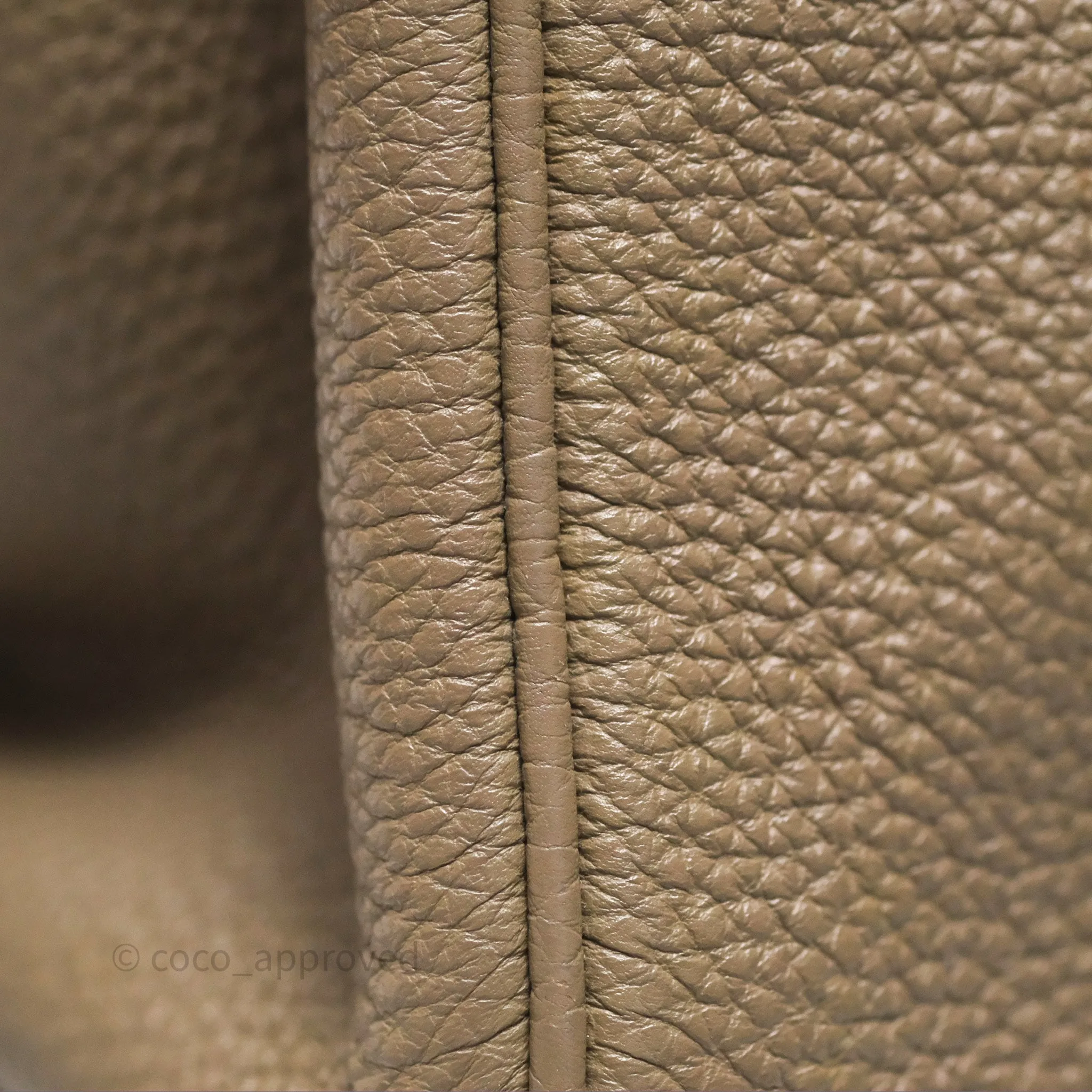 Hermes Birkin 25 Retourne Etoupe 18 Clemence Palladium Hardware