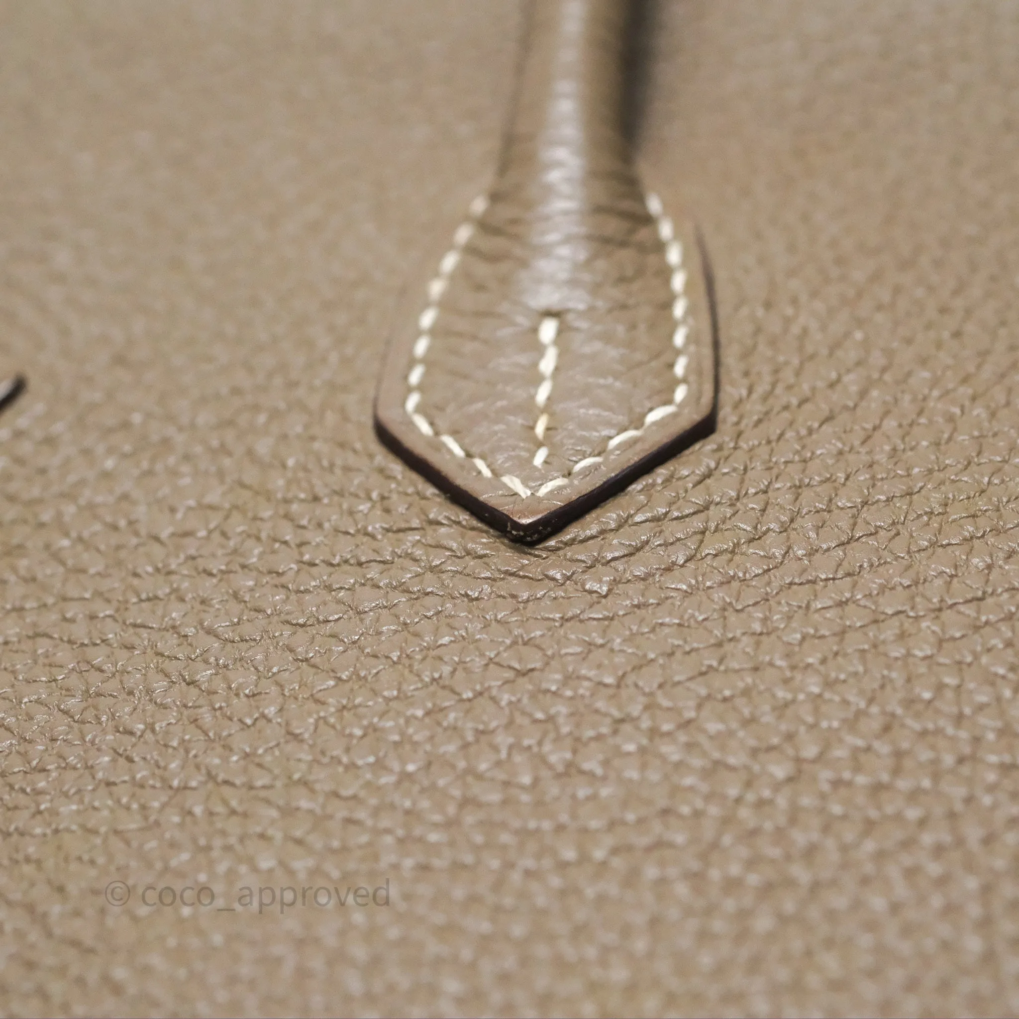 Hermes Birkin 25 Retourne Etoupe 18 Clemence Palladium Hardware