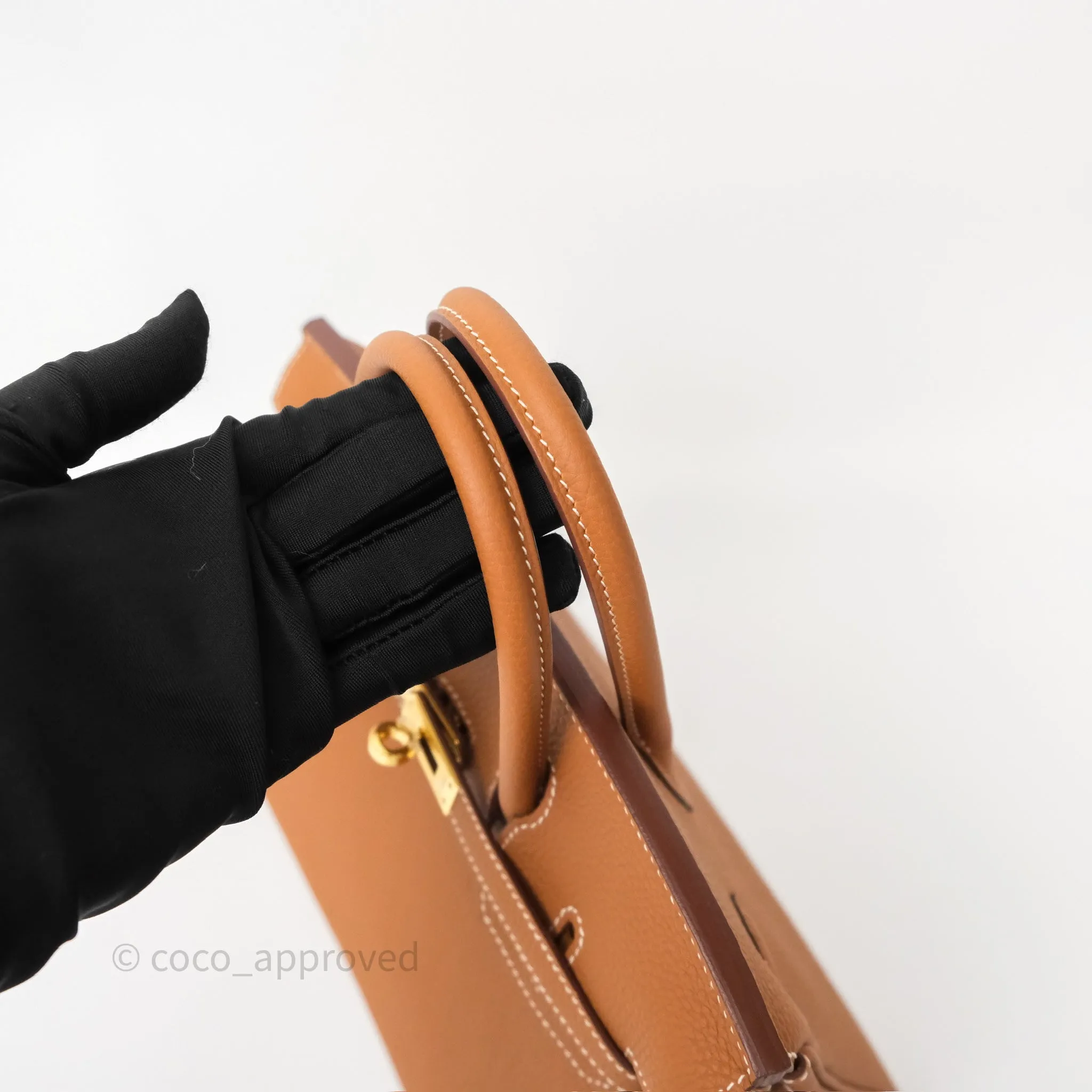Hermes Birkin 25 Retourne Gold 37 Togo Gold Hardware