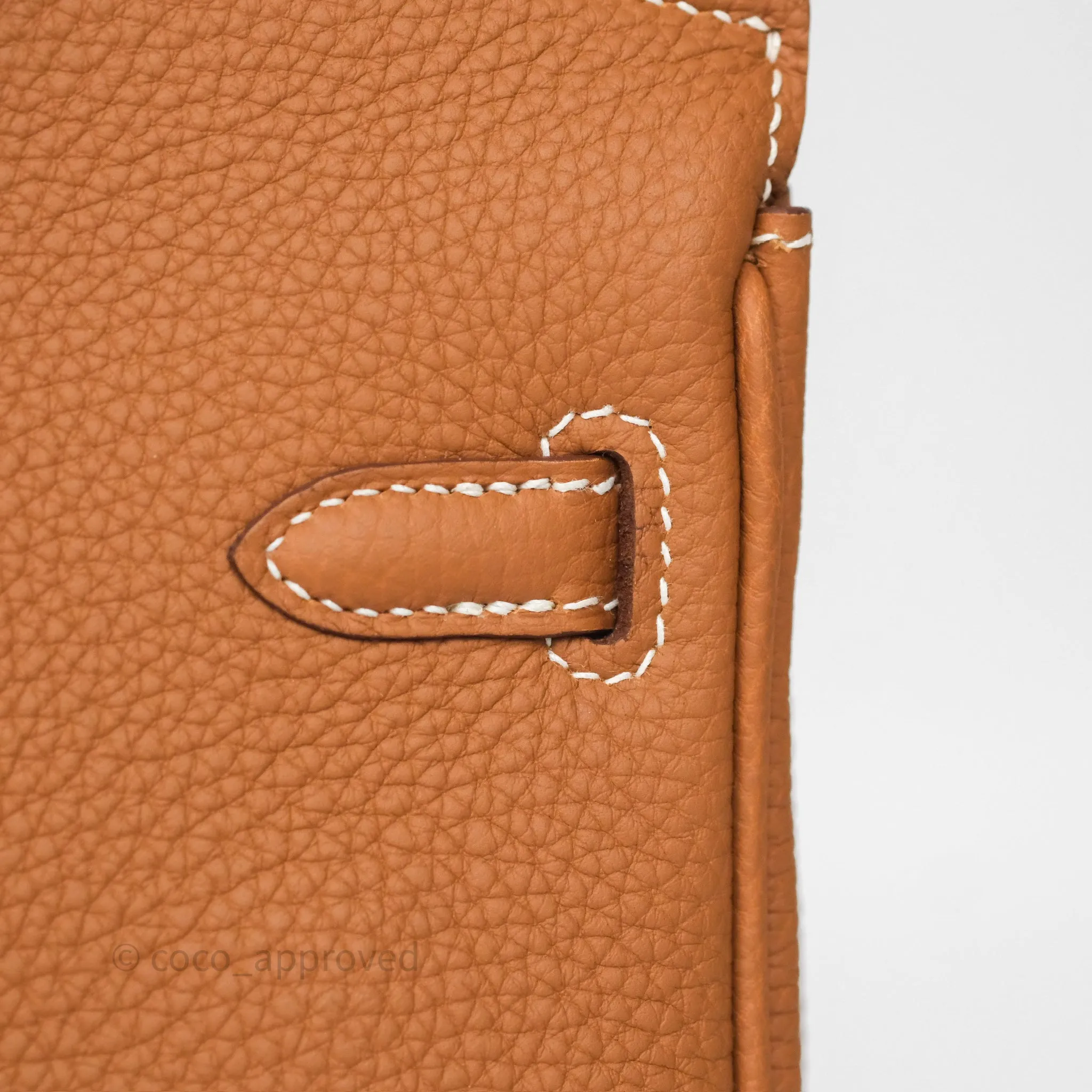 Hermes Birkin 25 Retourne Gold 37 Togo Gold Hardware