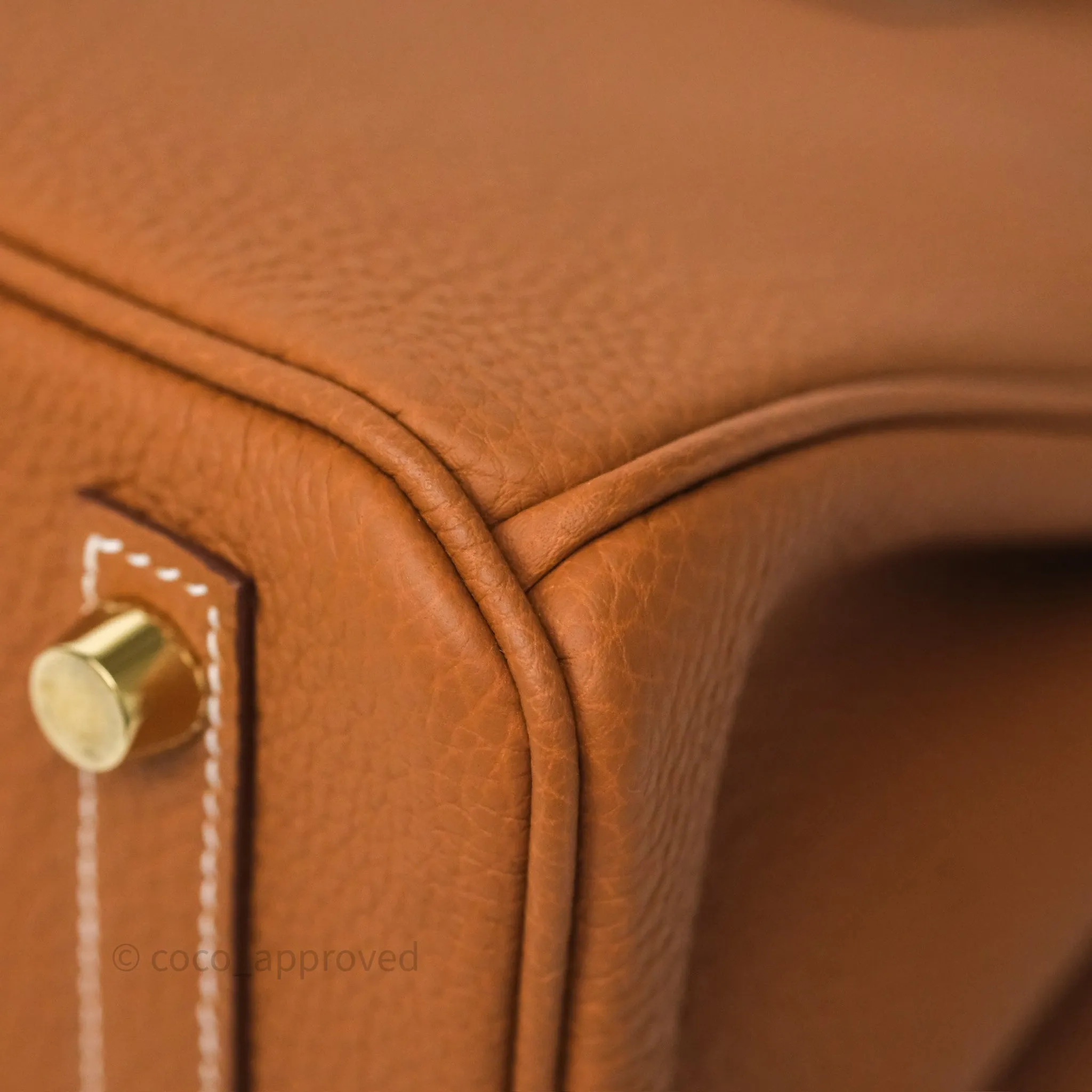 Hermes Birkin 25 Retourne Gold 37 Togo Gold Hardware