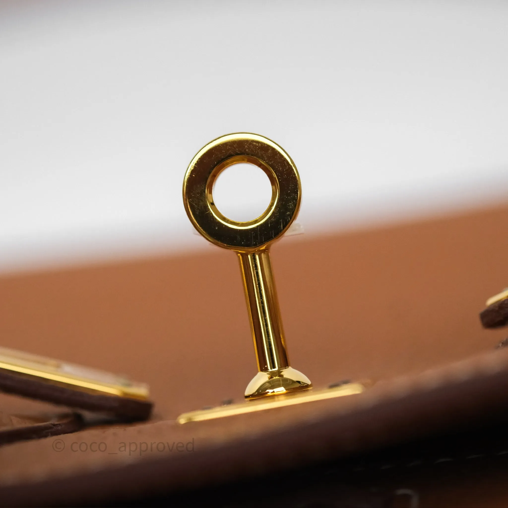 Hermes Birkin 25 Retourne Gold 37 Togo Gold Hardware