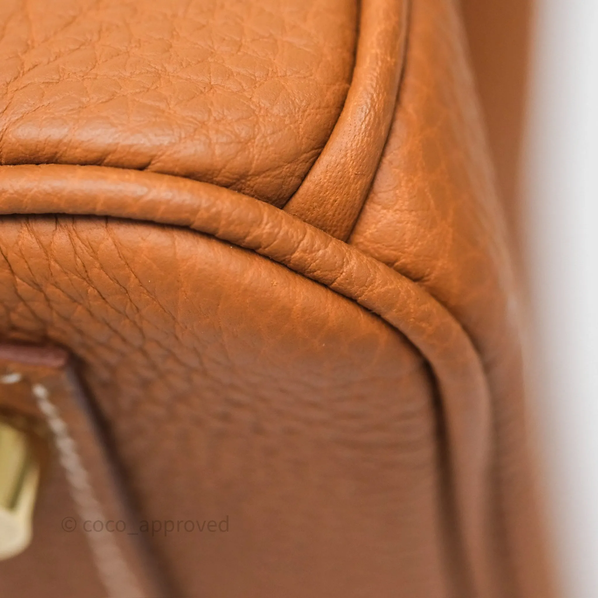 Hermes Birkin 25 Retourne Gold 37 Togo Gold Hardware