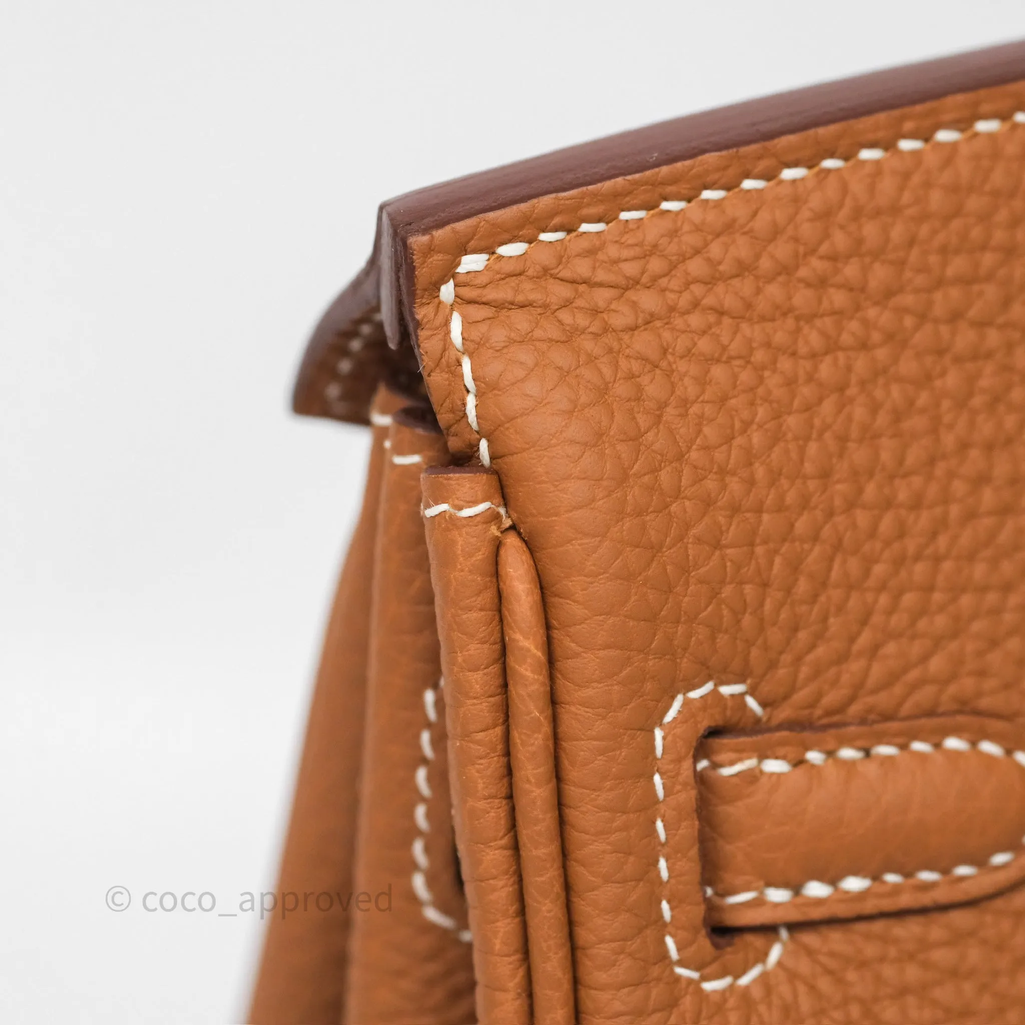 Hermes Birkin 25 Retourne Gold 37 Togo Gold Hardware