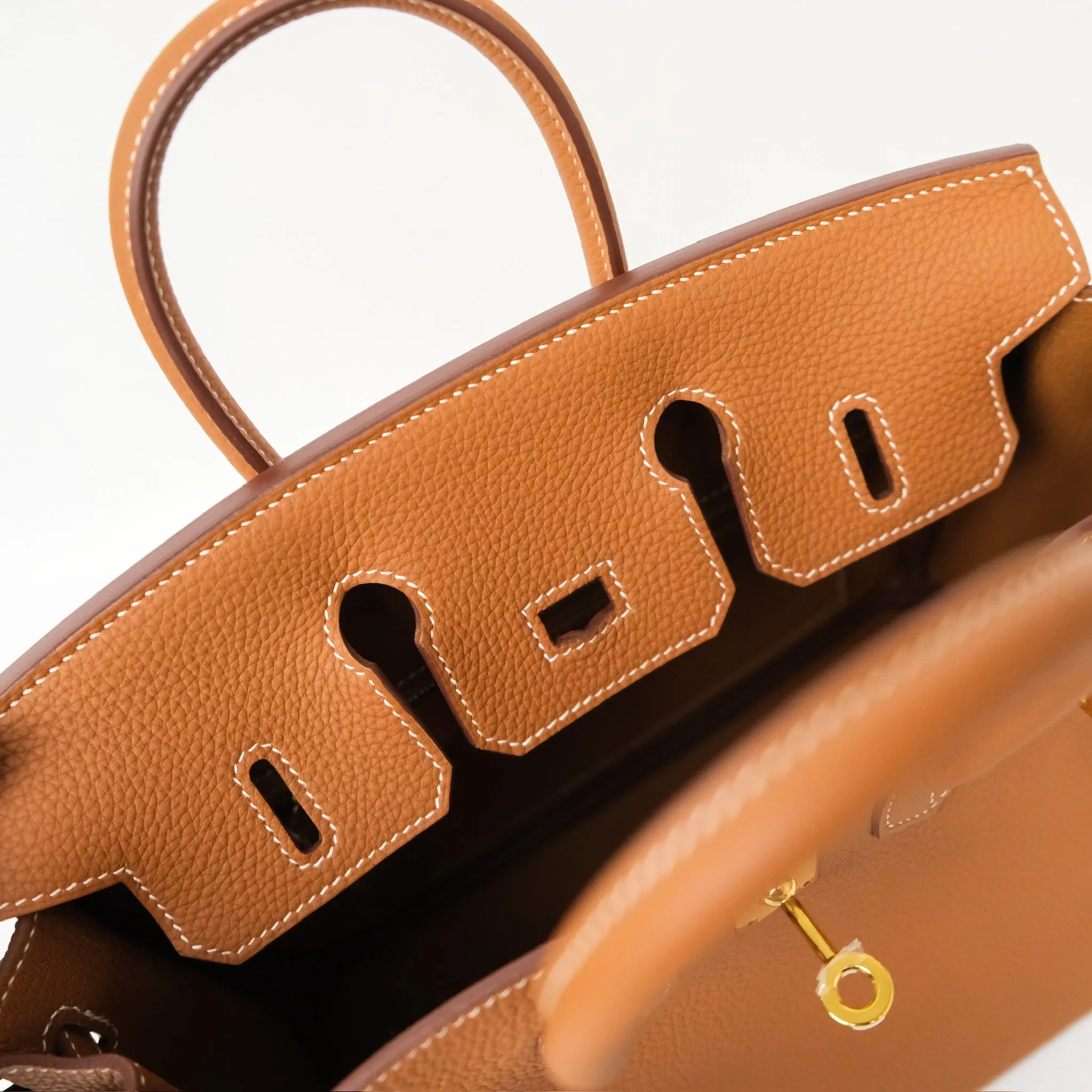 Hermes Birkin 25 Retourne Gold 37 Togo Gold Hardware