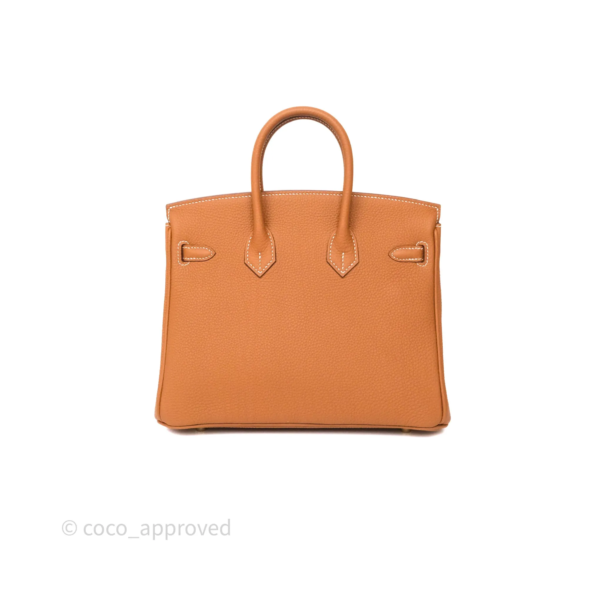 Hermes Birkin 25 Retourne Gold 37 Togo Gold Hardware