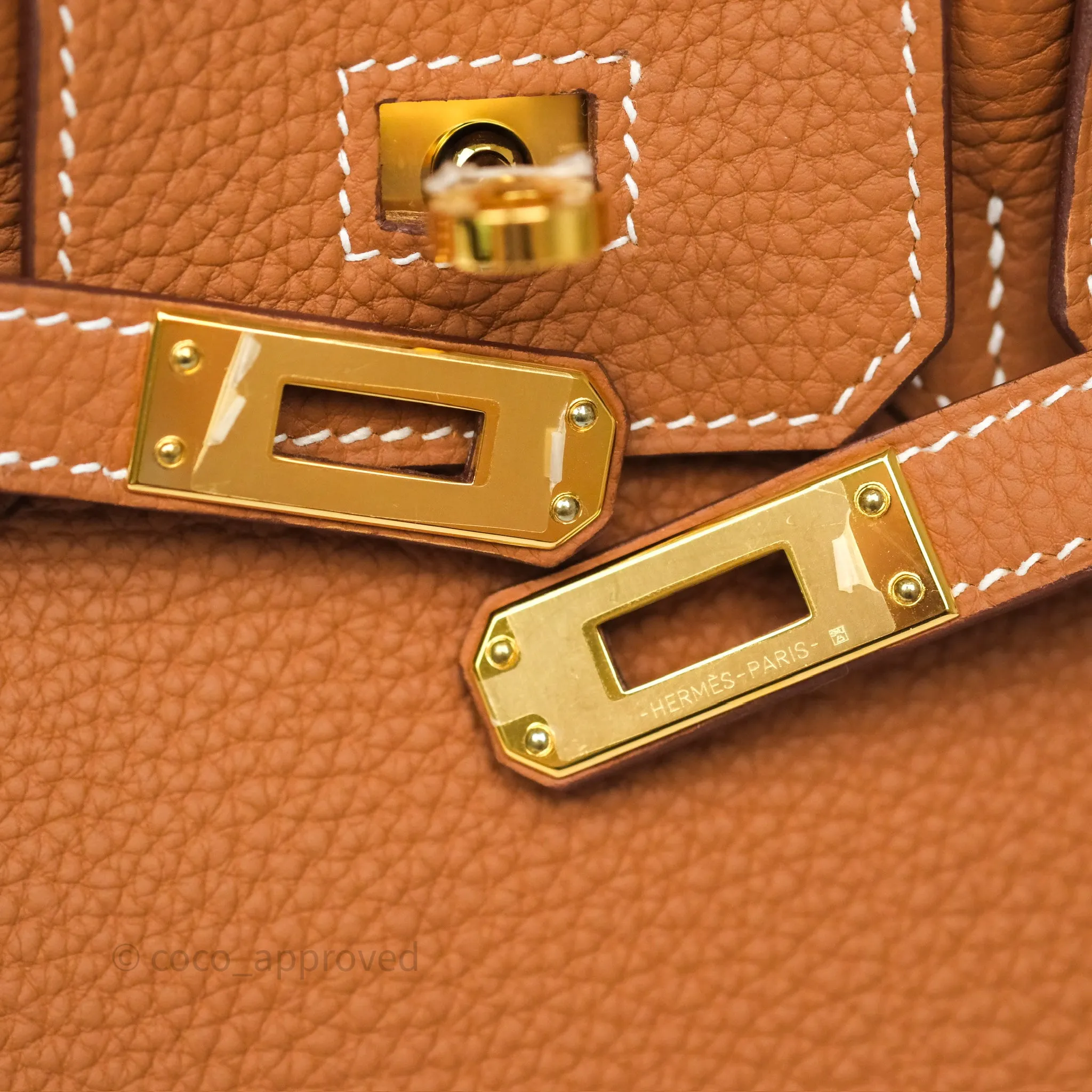 Hermes Birkin 25 Retourne Gold 37 Togo Gold Hardware