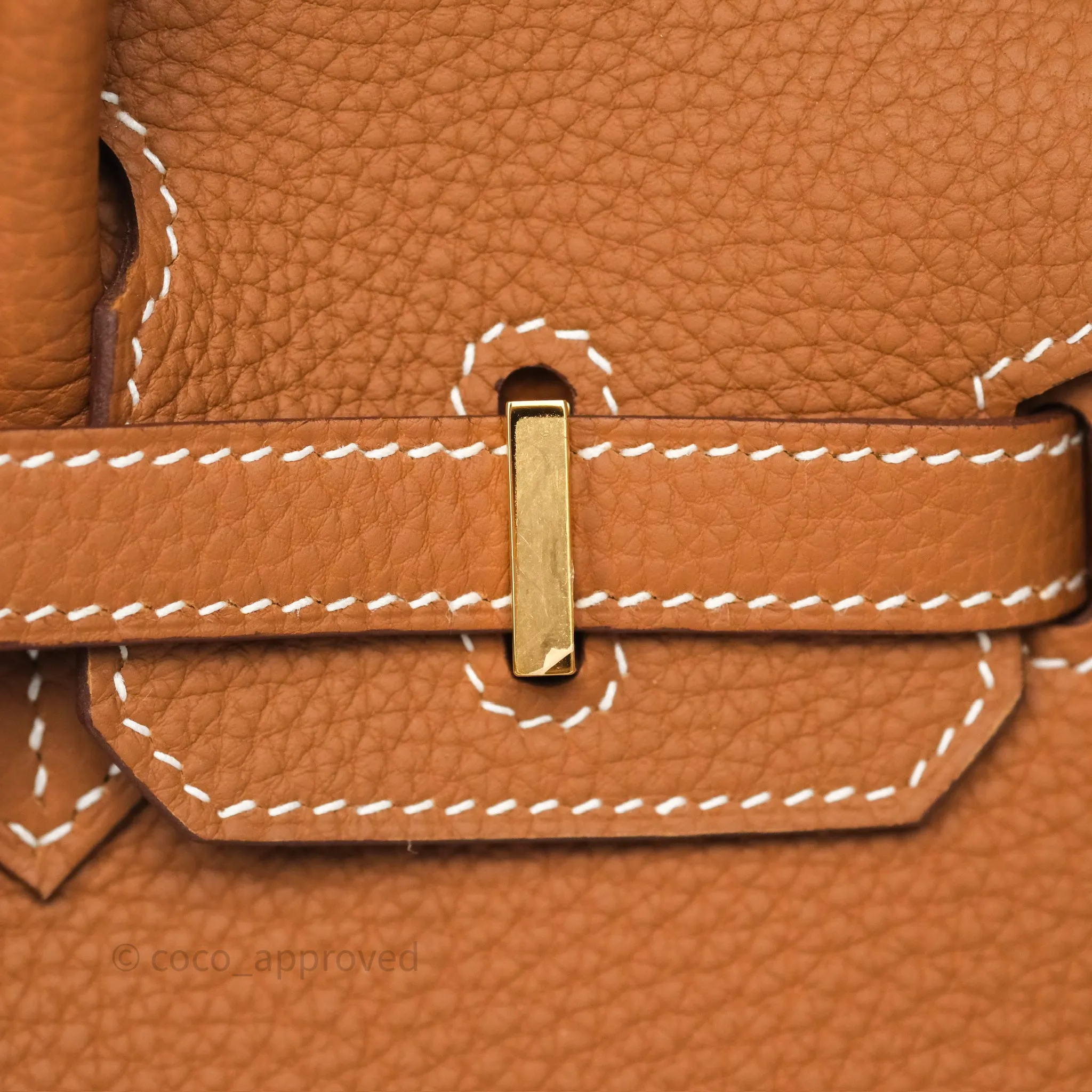 Hermes Birkin 25 Retourne Gold 37 Togo Gold Hardware