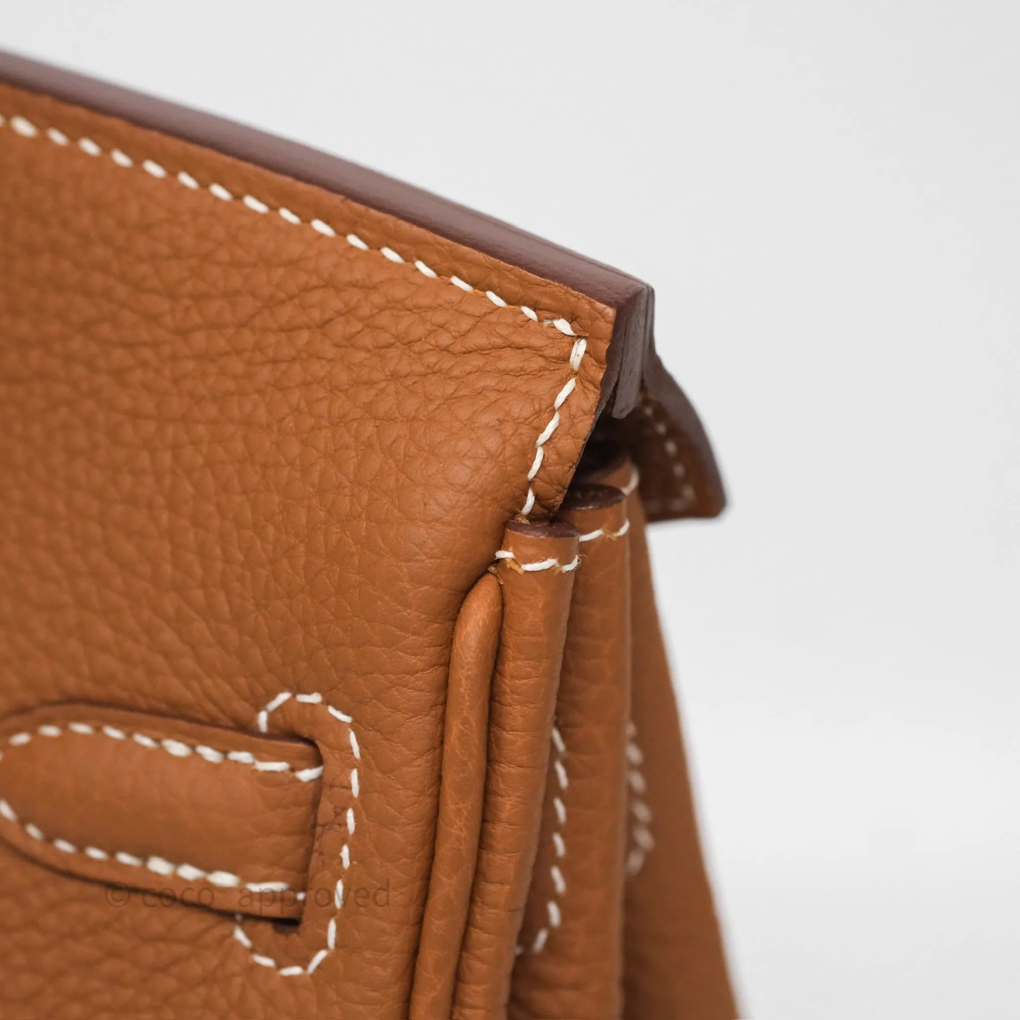 Hermes Birkin 25 Retourne Gold 37 Togo Gold Hardware