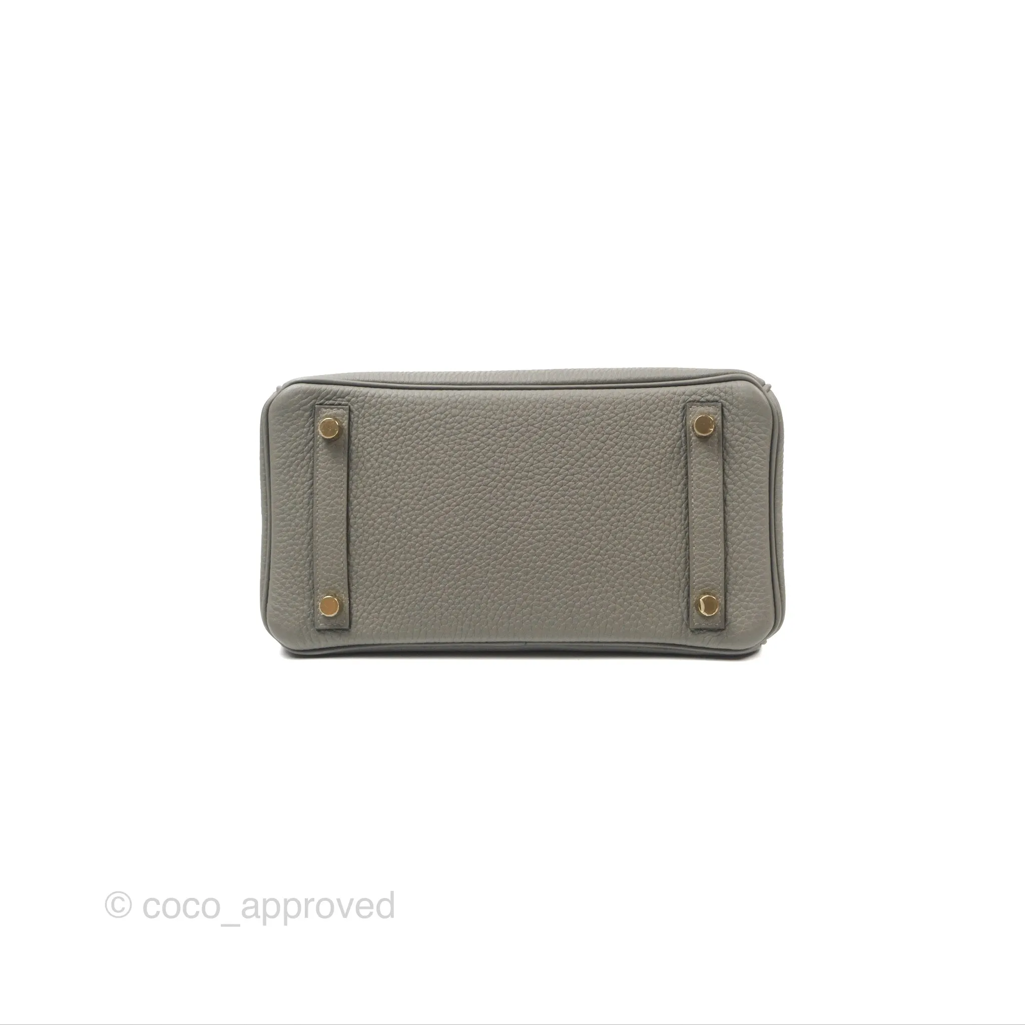 Hermes Birkin 25 Retourne Gris Meyer 0L Togo Gold Hardware