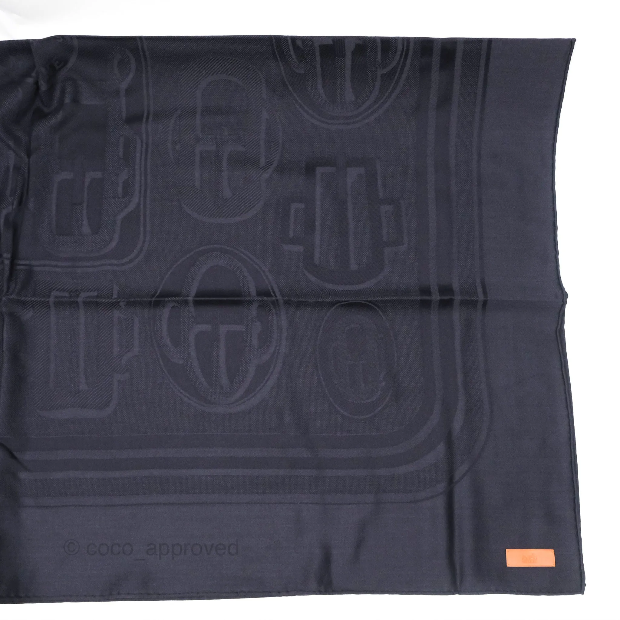 Hermes Bouclerie Moderne Scarf 115 Cashmere Silk