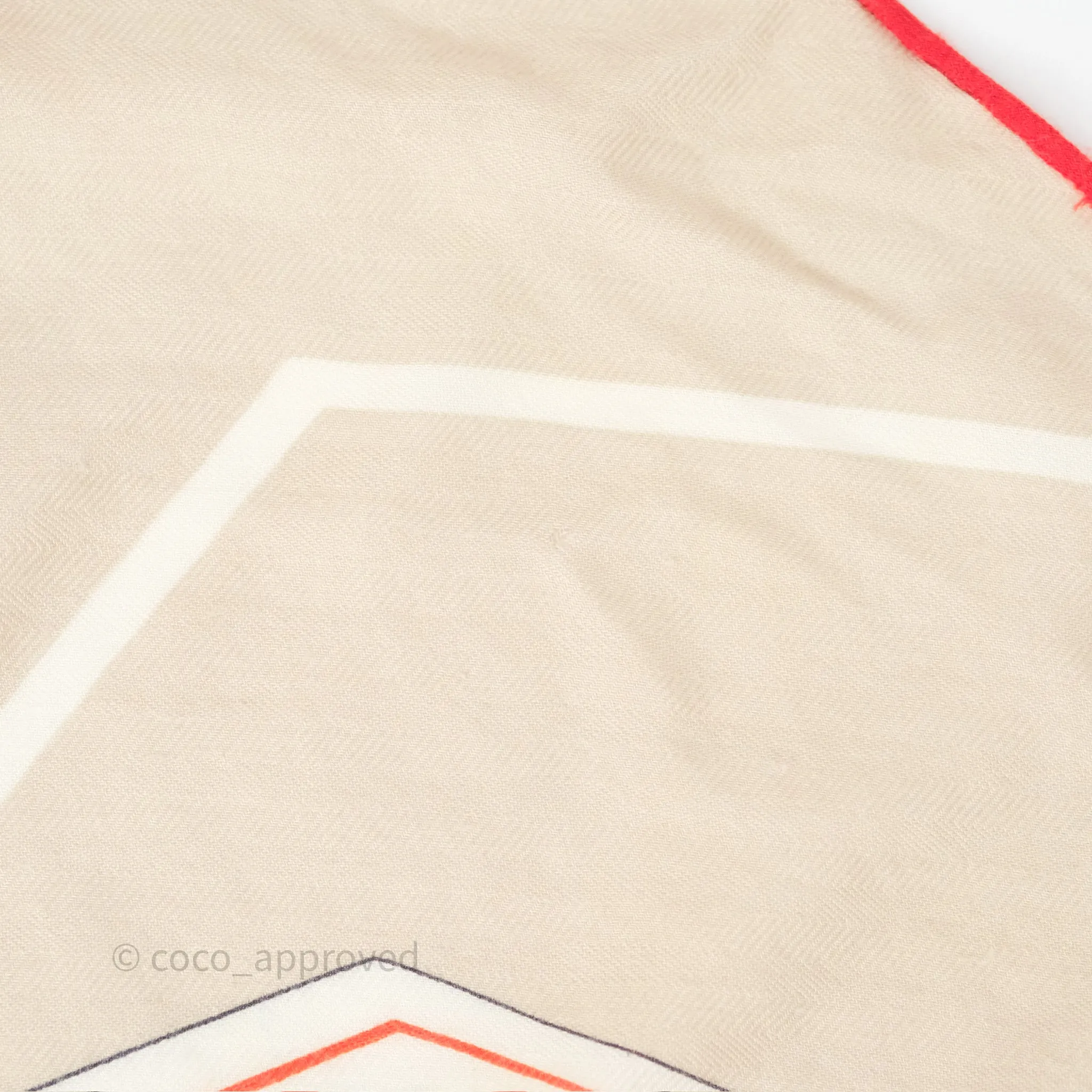 Hermes Brides et Destin Giant Triangle Scarf 94x188cm Cashmere Silk