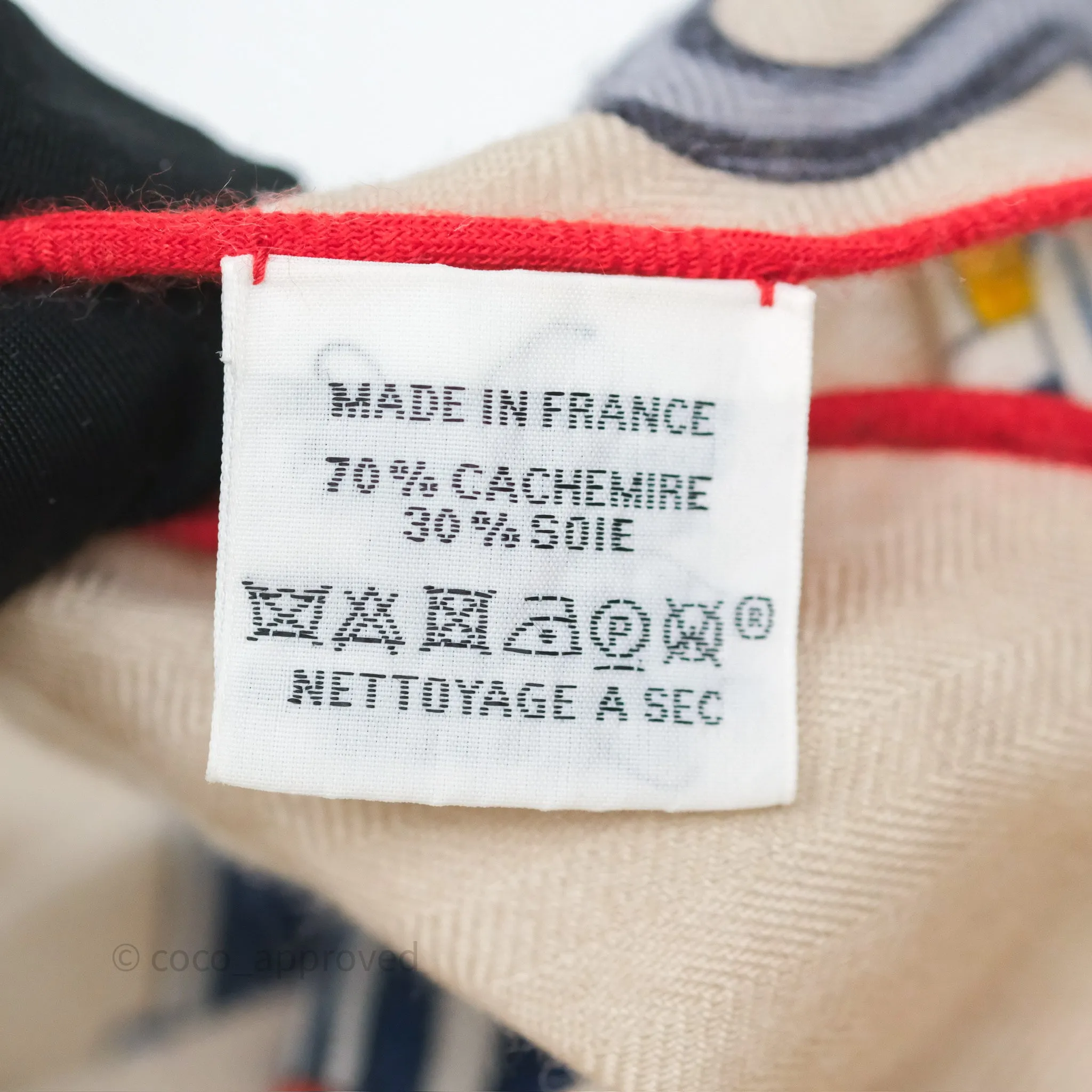 Hermes Brides et Destin Giant Triangle Scarf 94x188cm Cashmere Silk