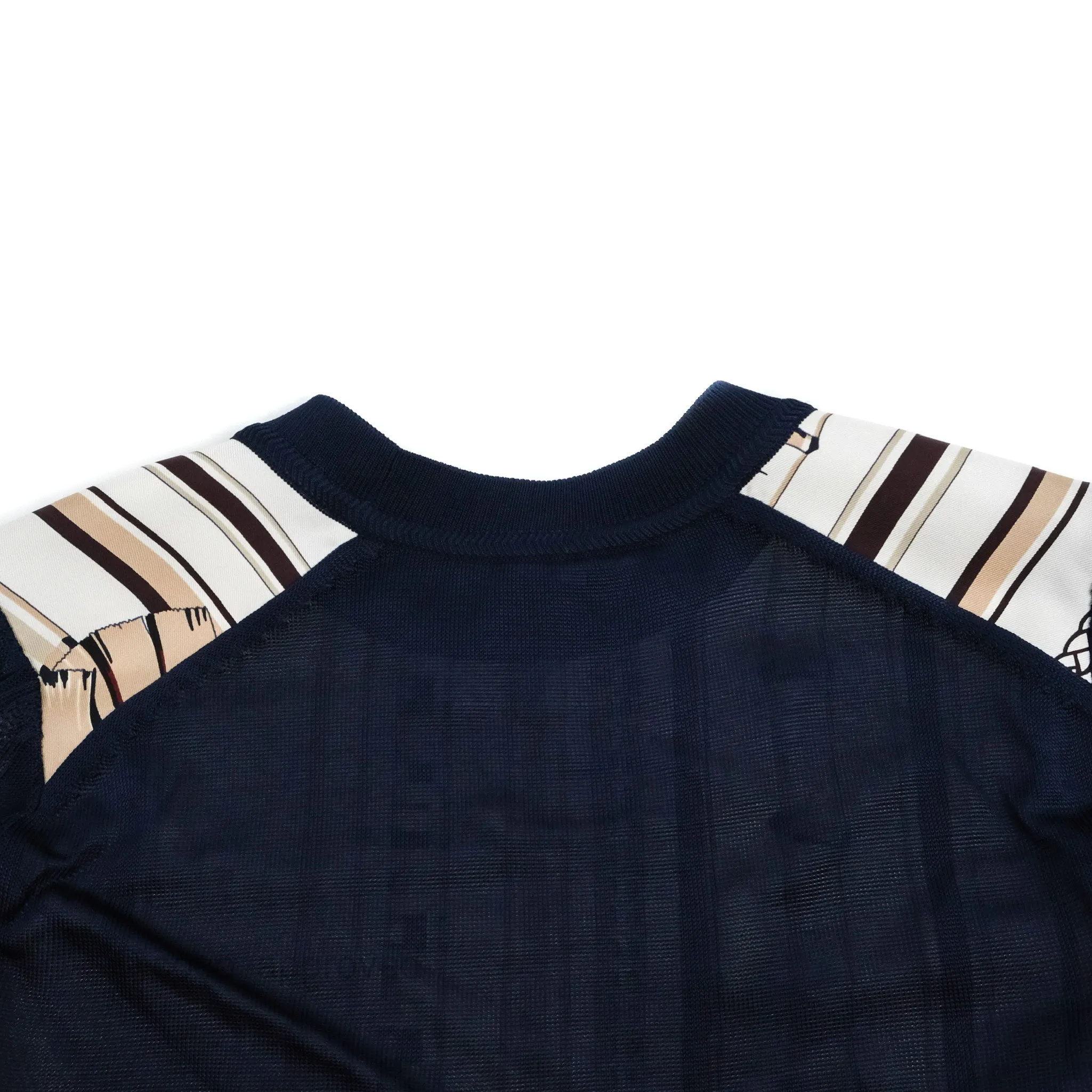 Hermes Cannes et Cannes Long-sleeve Twillaine Sweater Size 34