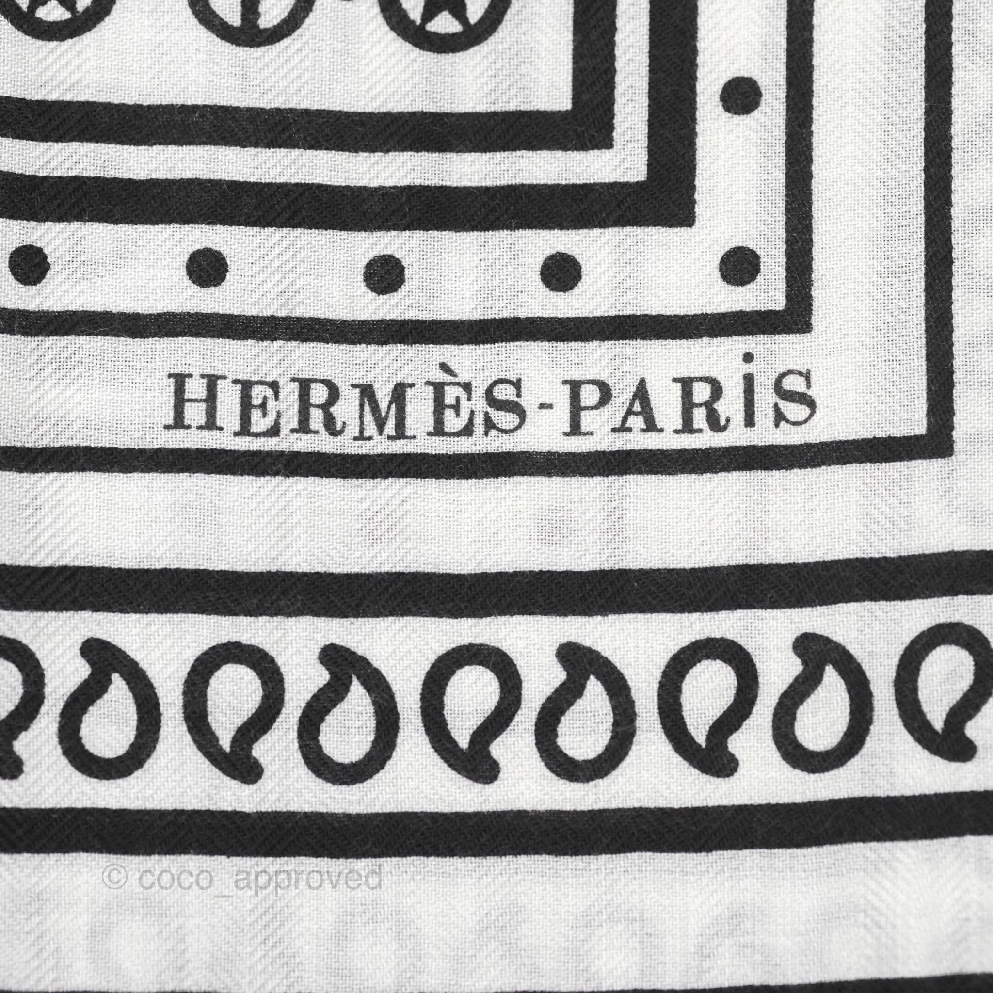 Hermes Cashmere Silk Tatouages Marins Bandana Shawl 140