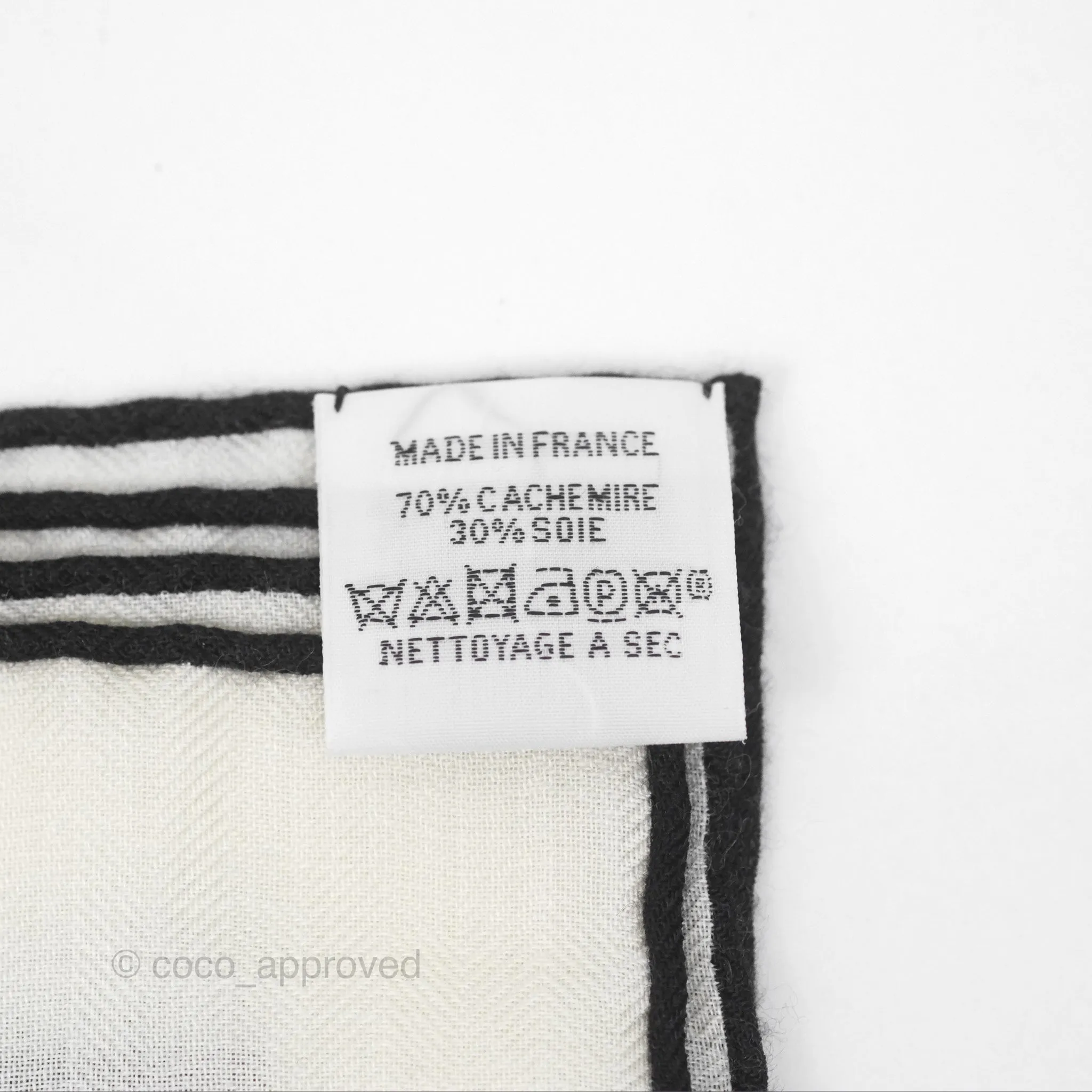 Hermes Cashmere Silk Tatouages Marins Bandana Shawl 140