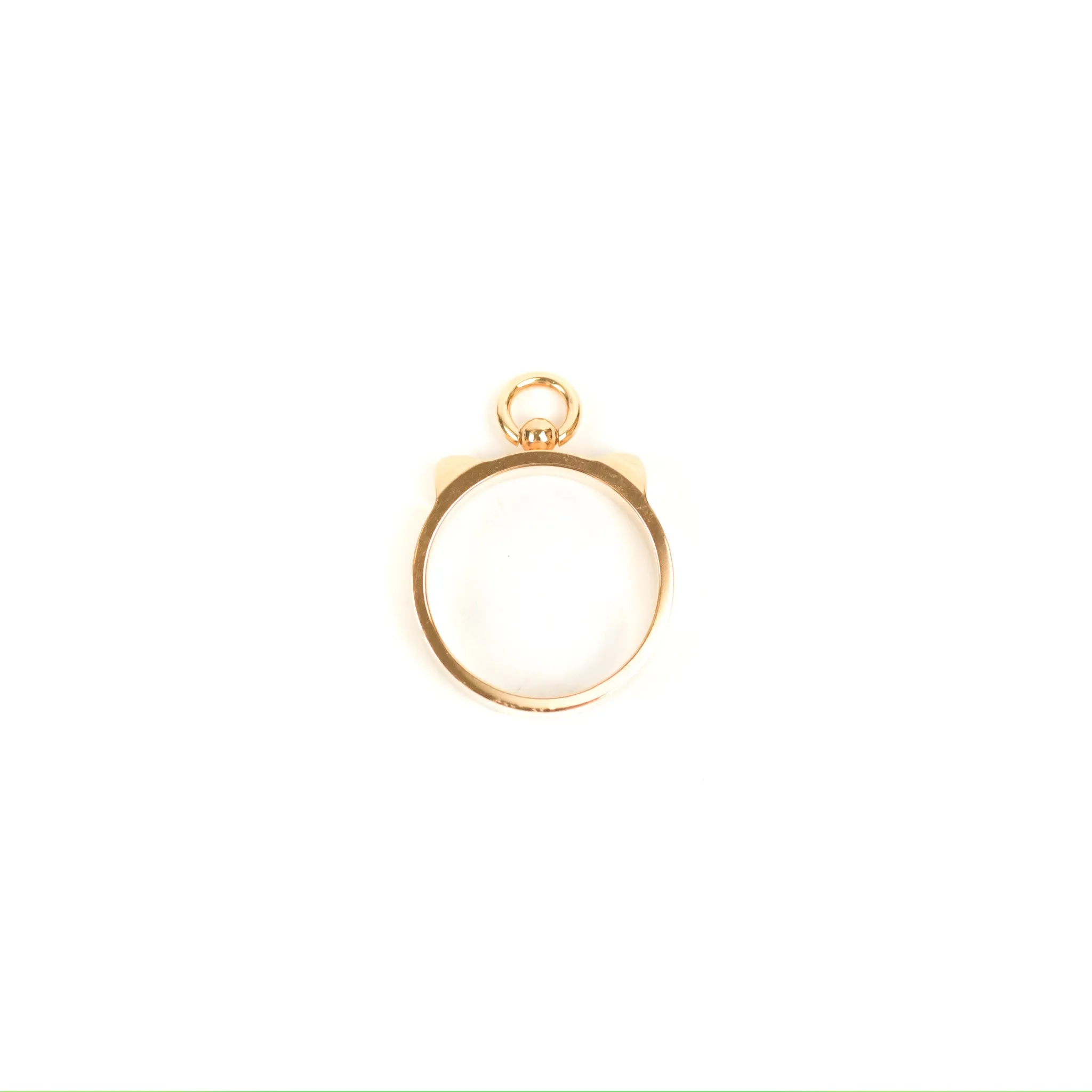 Hermes Collier de Chien Ring PM Rose Gold Size 55