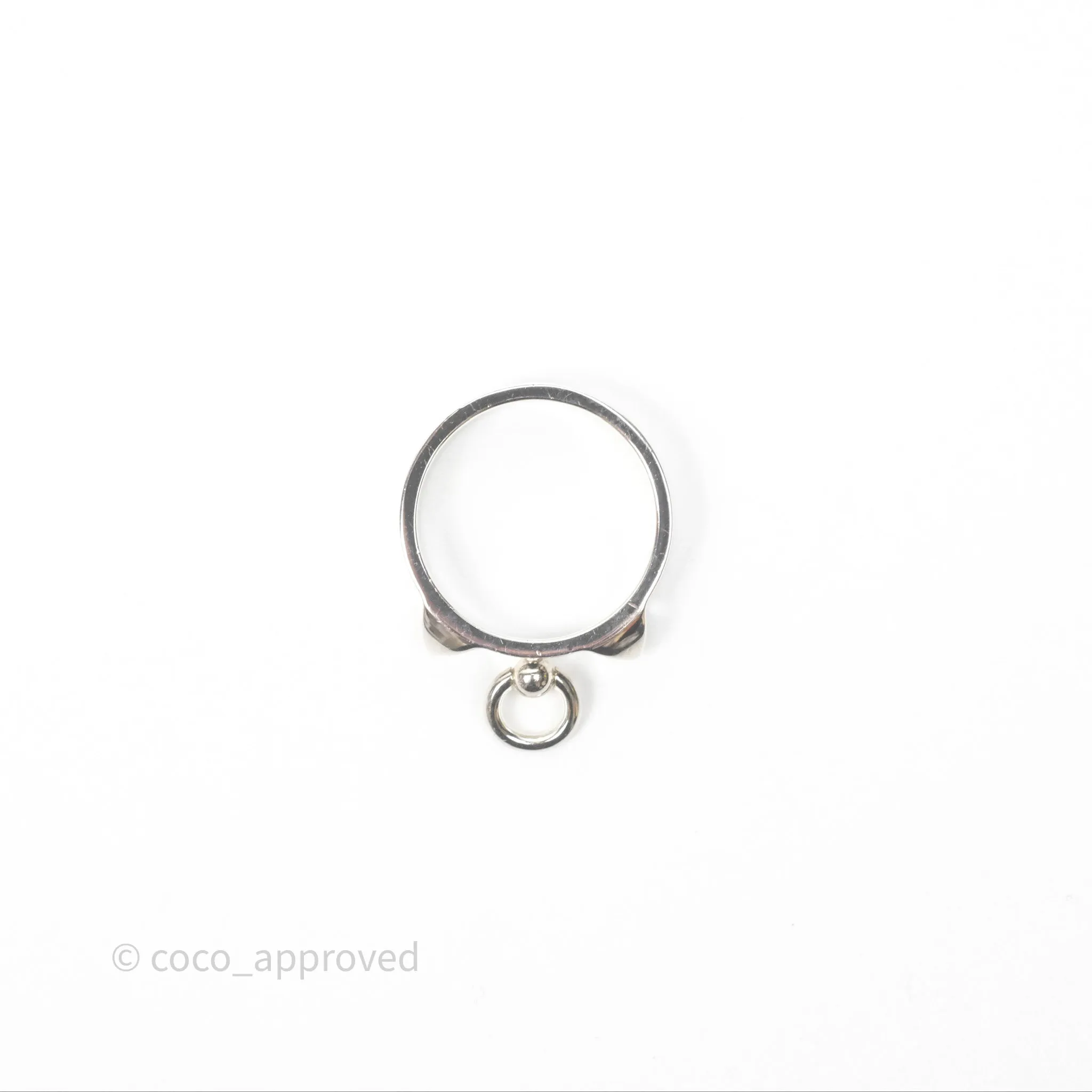 Hermes Collier de Chien Ring PM Sterling Silver Size 51