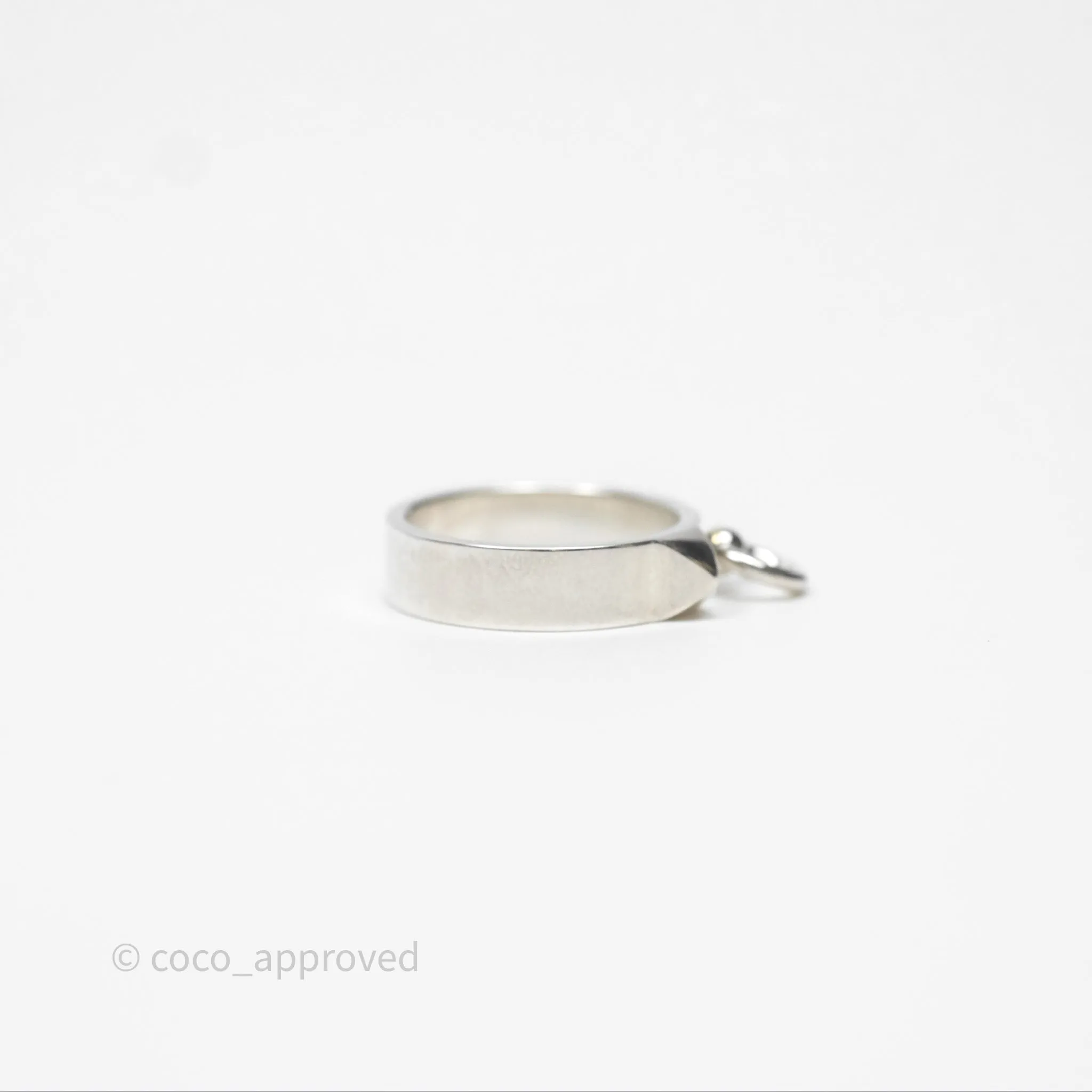 Hermes Collier de Chien Ring PM Sterling Silver Size 51