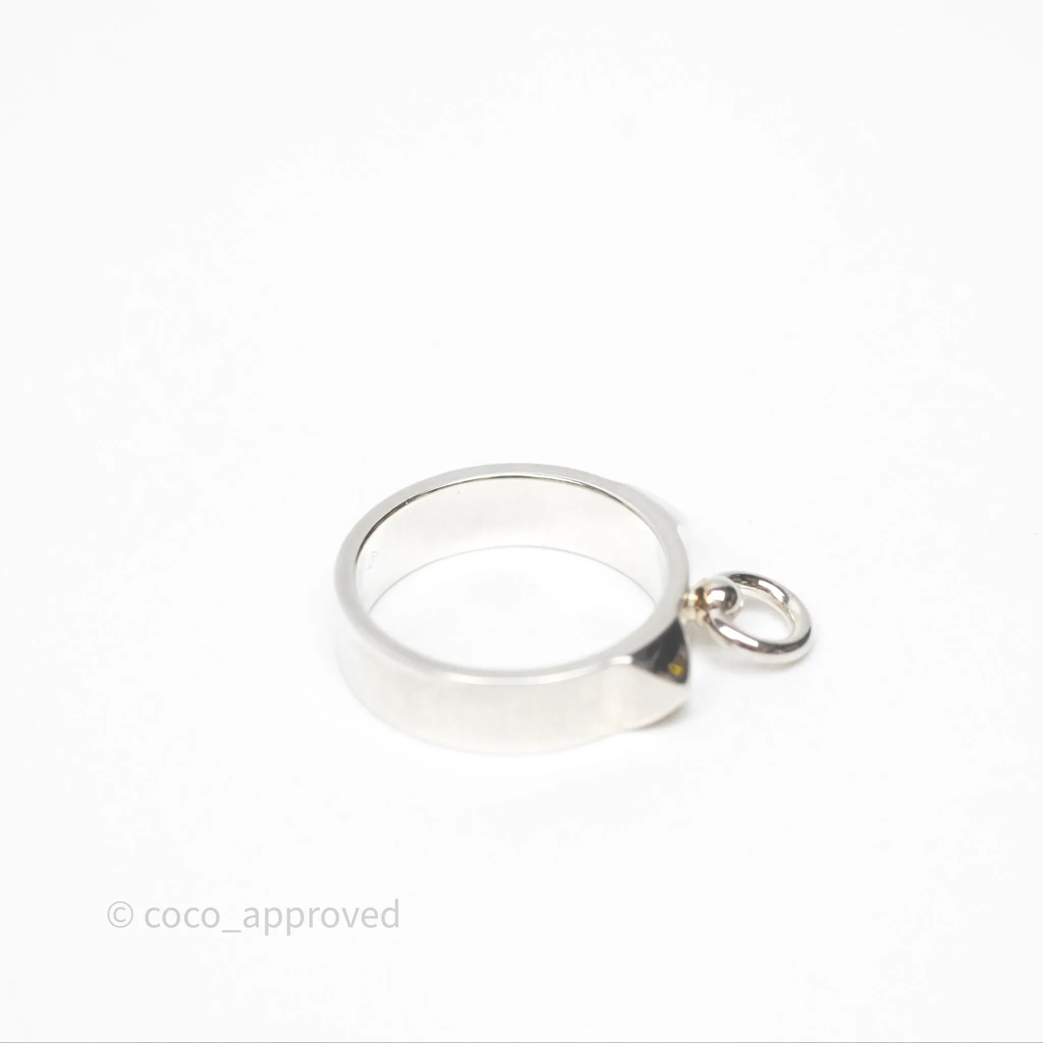 Hermes Collier de Chien Ring PM Sterling Silver Size 51