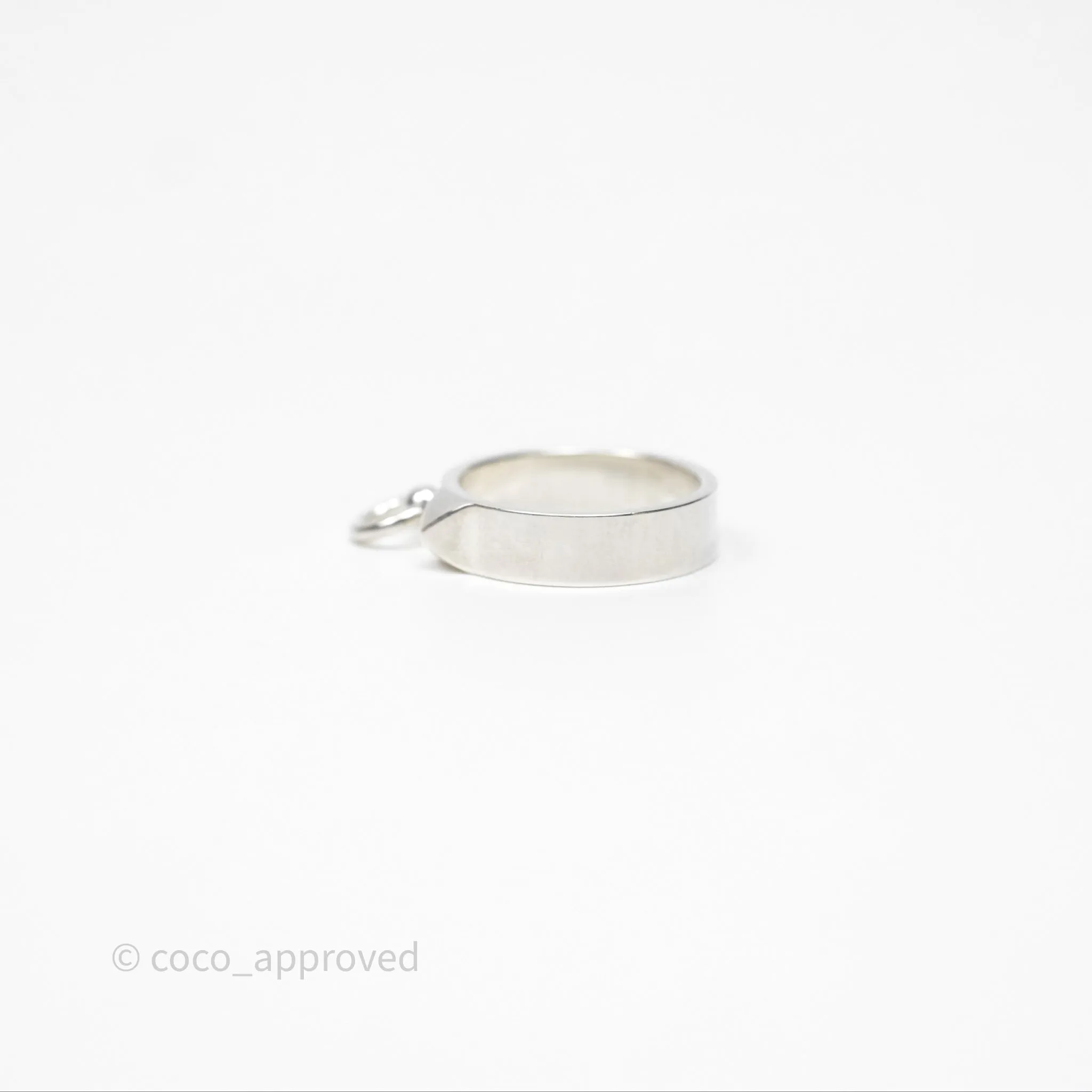 Hermes Collier de Chien Ring PM Sterling Silver Size 51