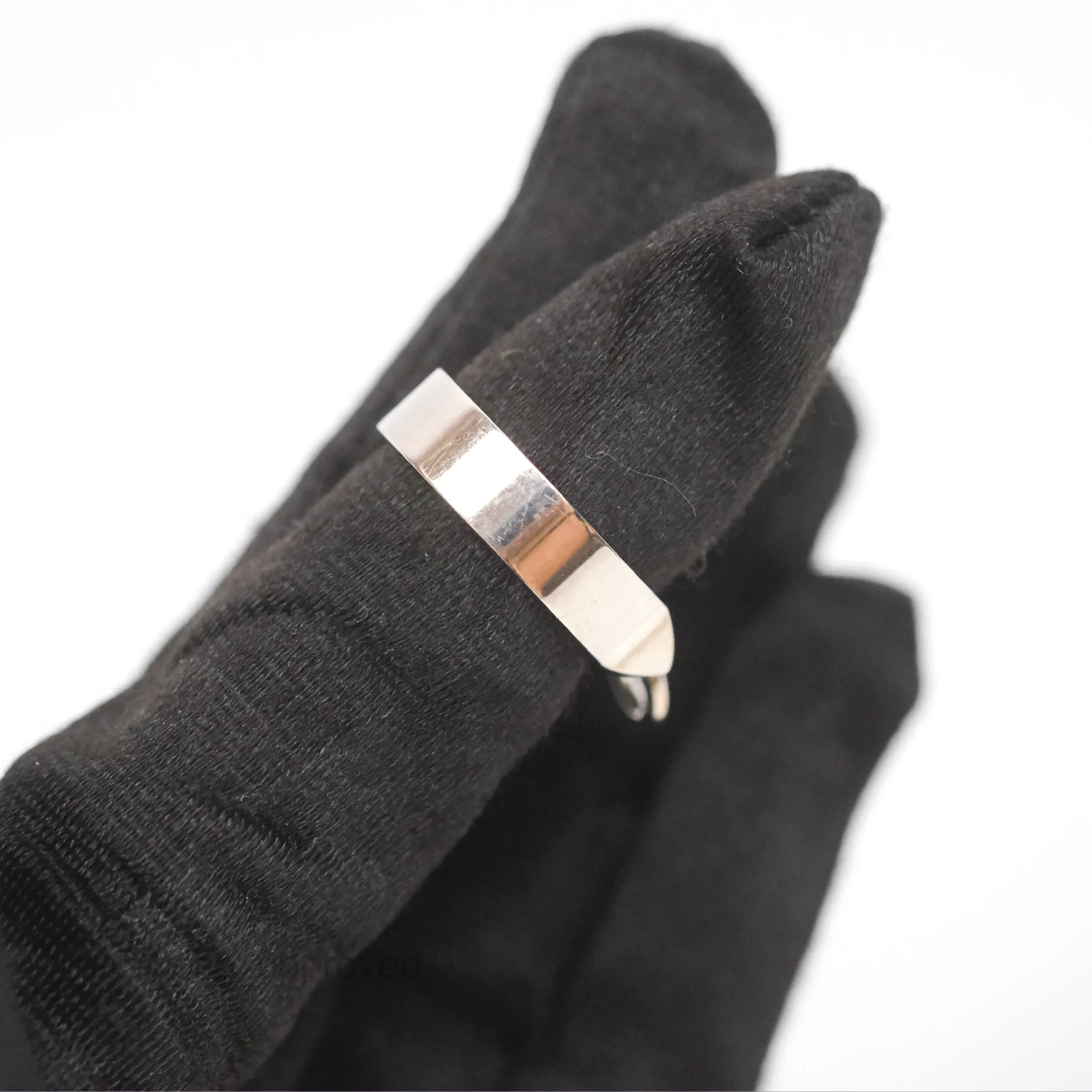 Hermes Collier de Chien Ring PM Sterling Silver Size 52