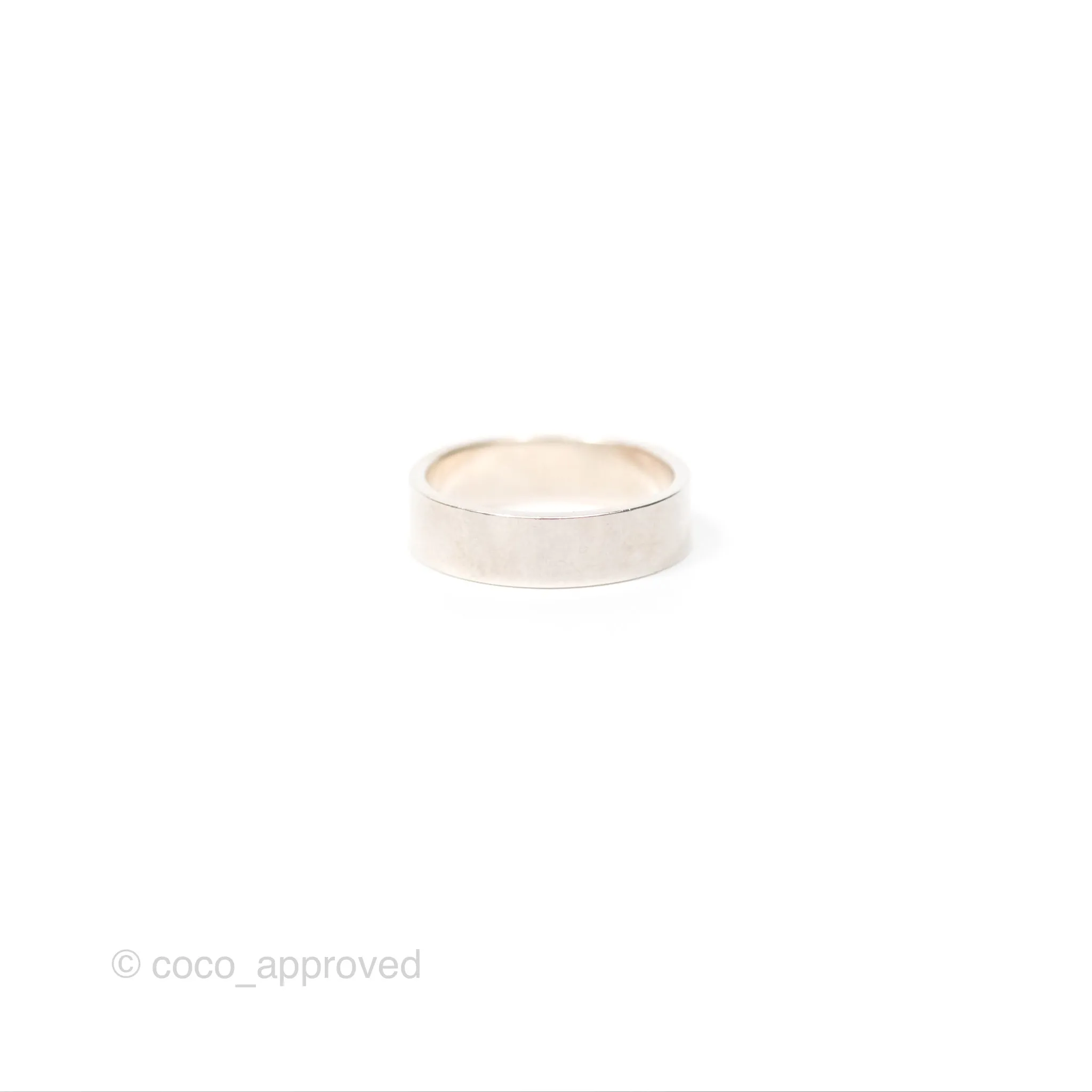 Hermes Collier de Chien Ring PM Sterling Silver Size 52