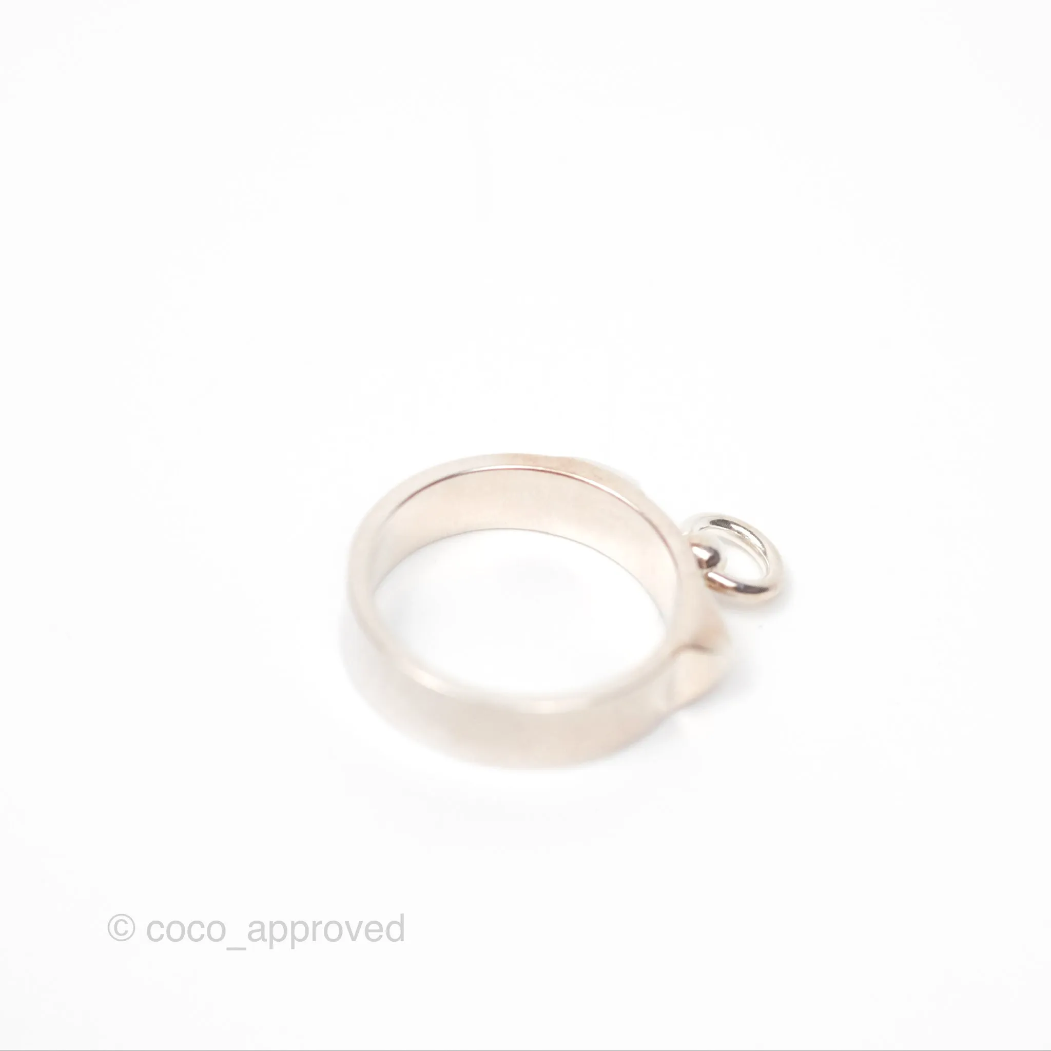 Hermes Collier de Chien Ring PM Sterling Silver Size 52