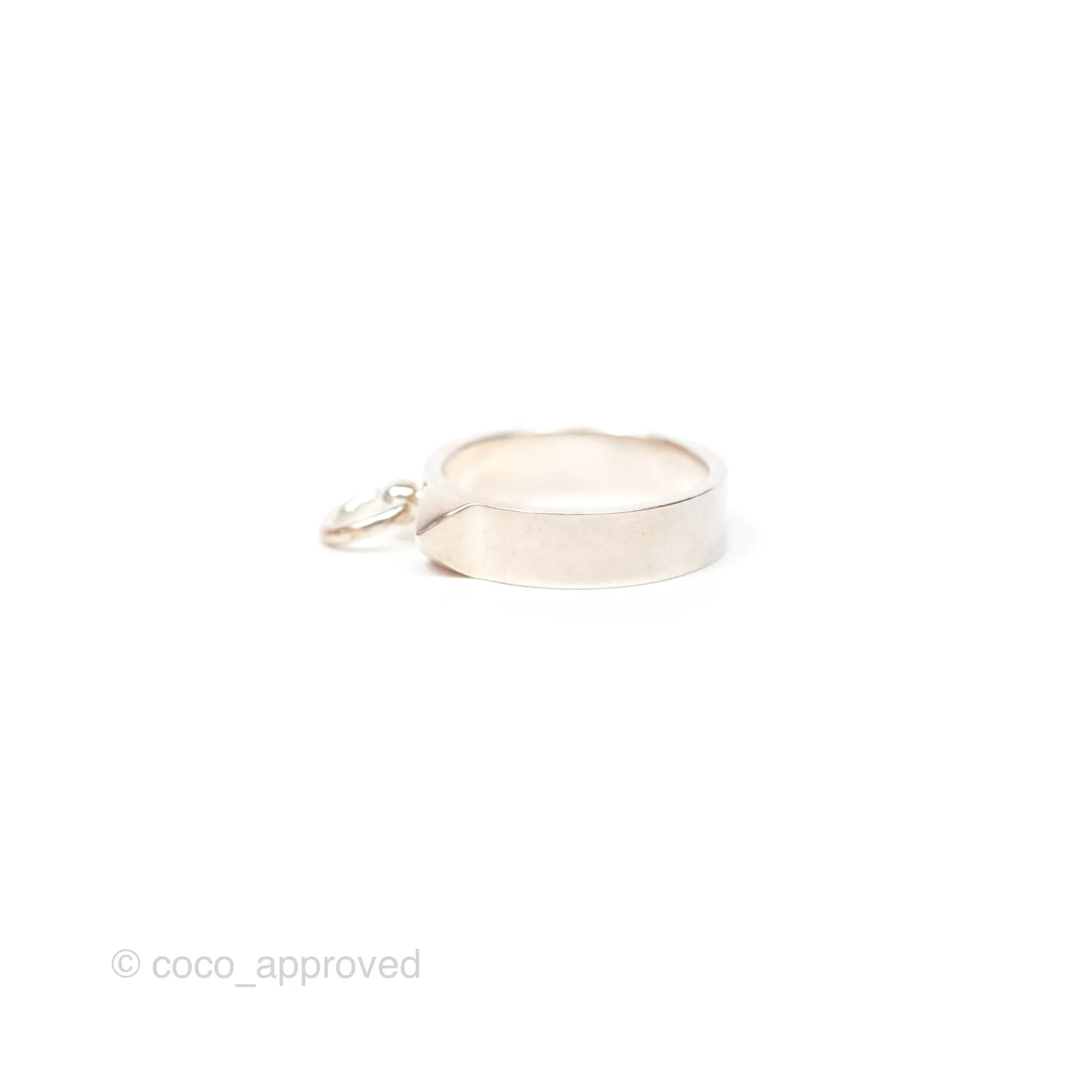 Hermes Collier de Chien Ring PM Sterling Silver Size 52