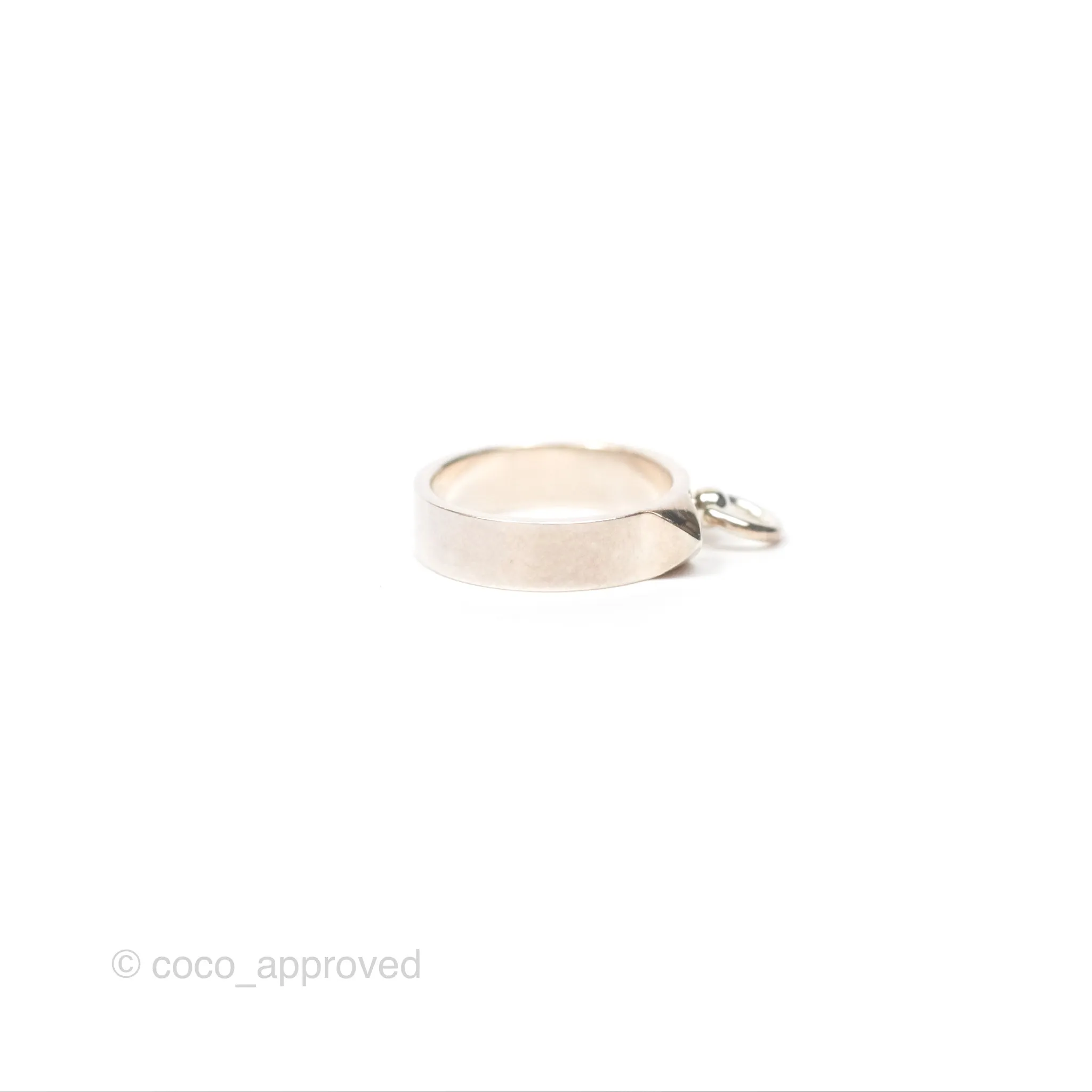 Hermes Collier de Chien Ring PM Sterling Silver Size 52