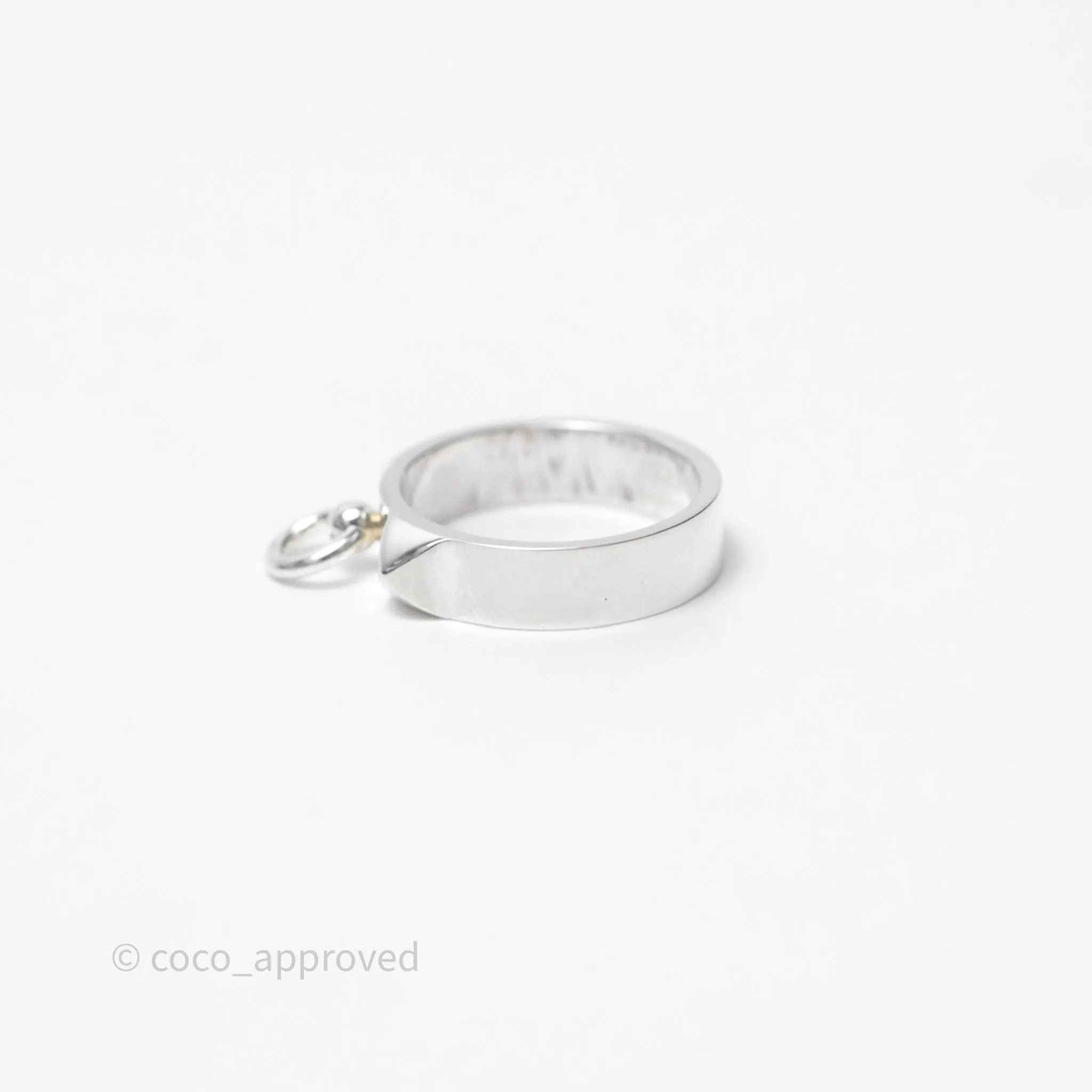 Hermes Collier de Chien Ring PM Sterling Silver Size 53