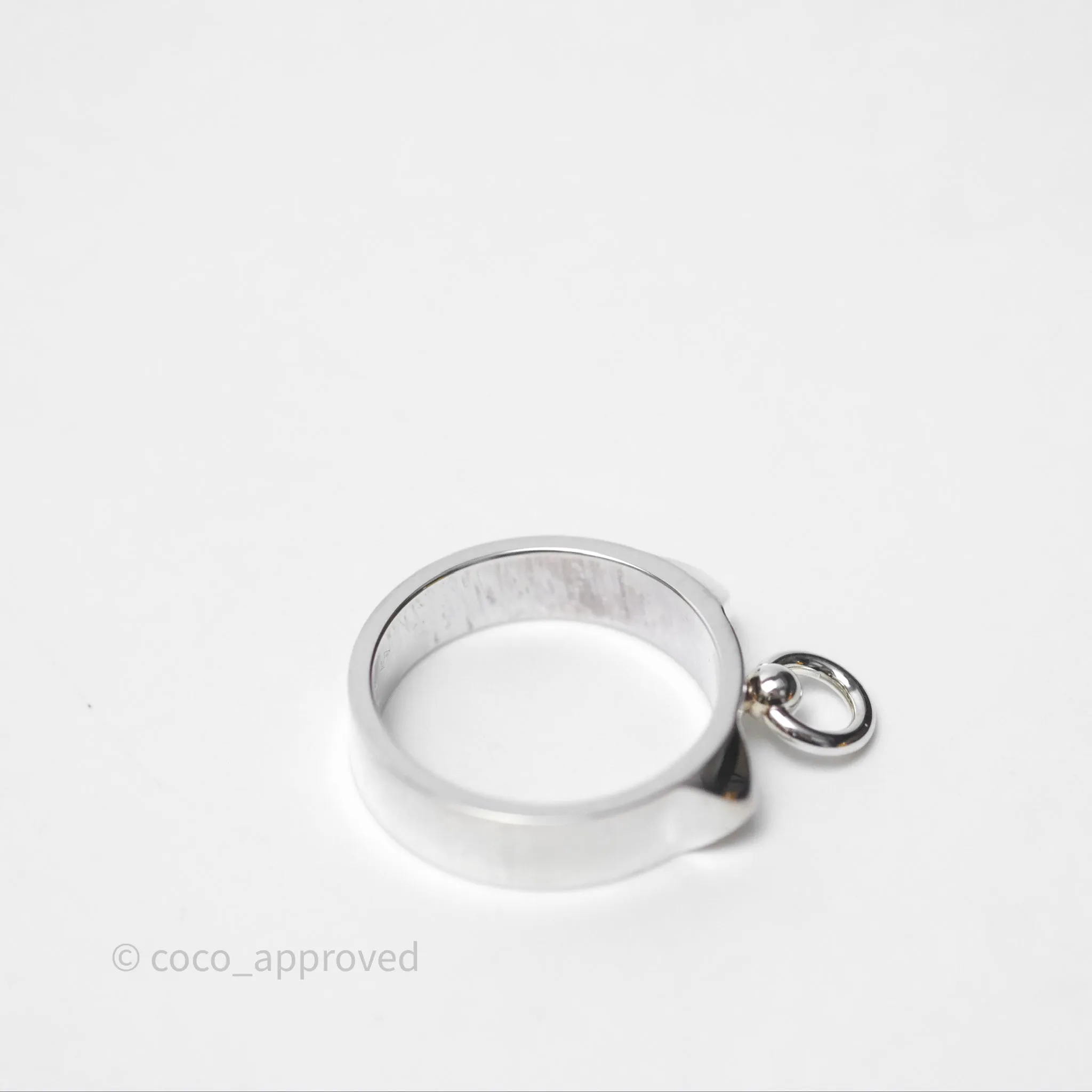 Hermes Collier de Chien Ring PM Sterling Silver Size 53
