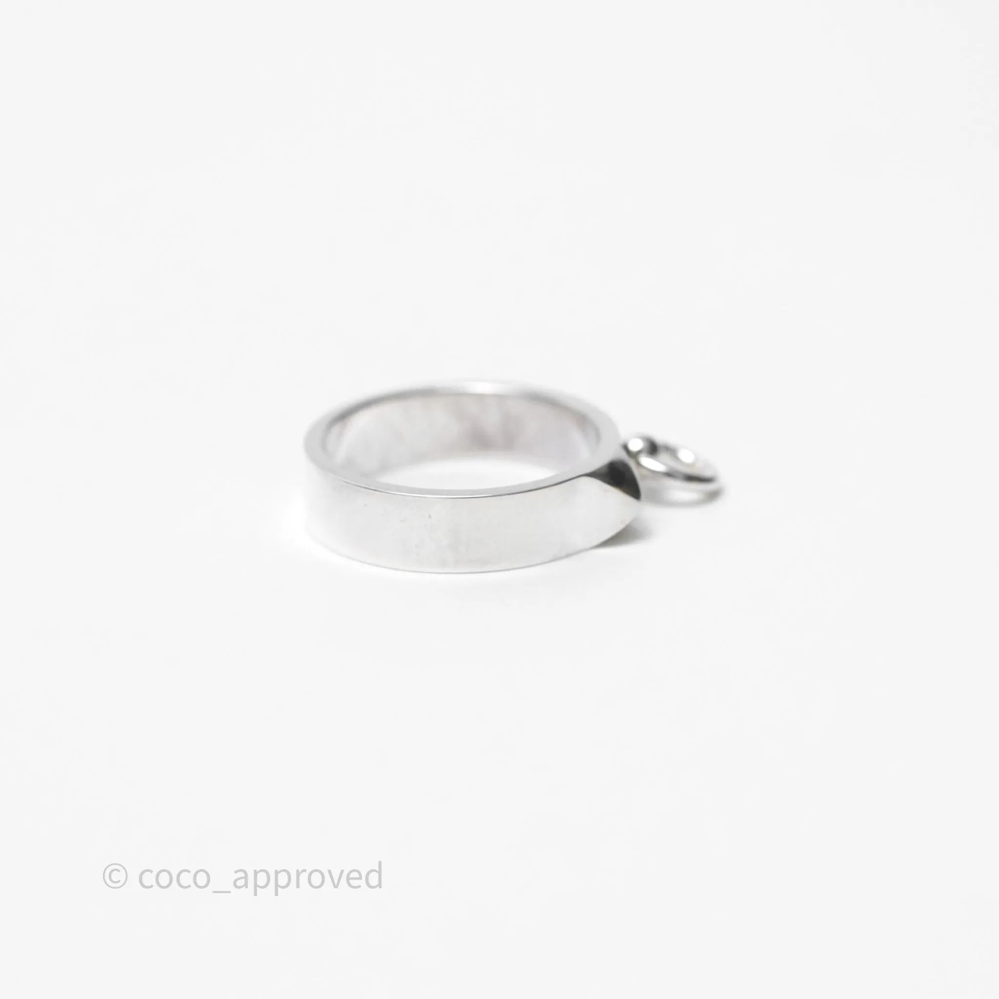 Hermes Collier de Chien Ring PM Sterling Silver Size 53