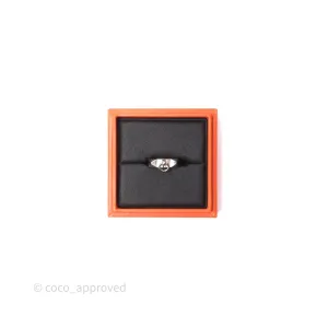Hermes Collier de Chien Ring PM Sterling Silver Size 53