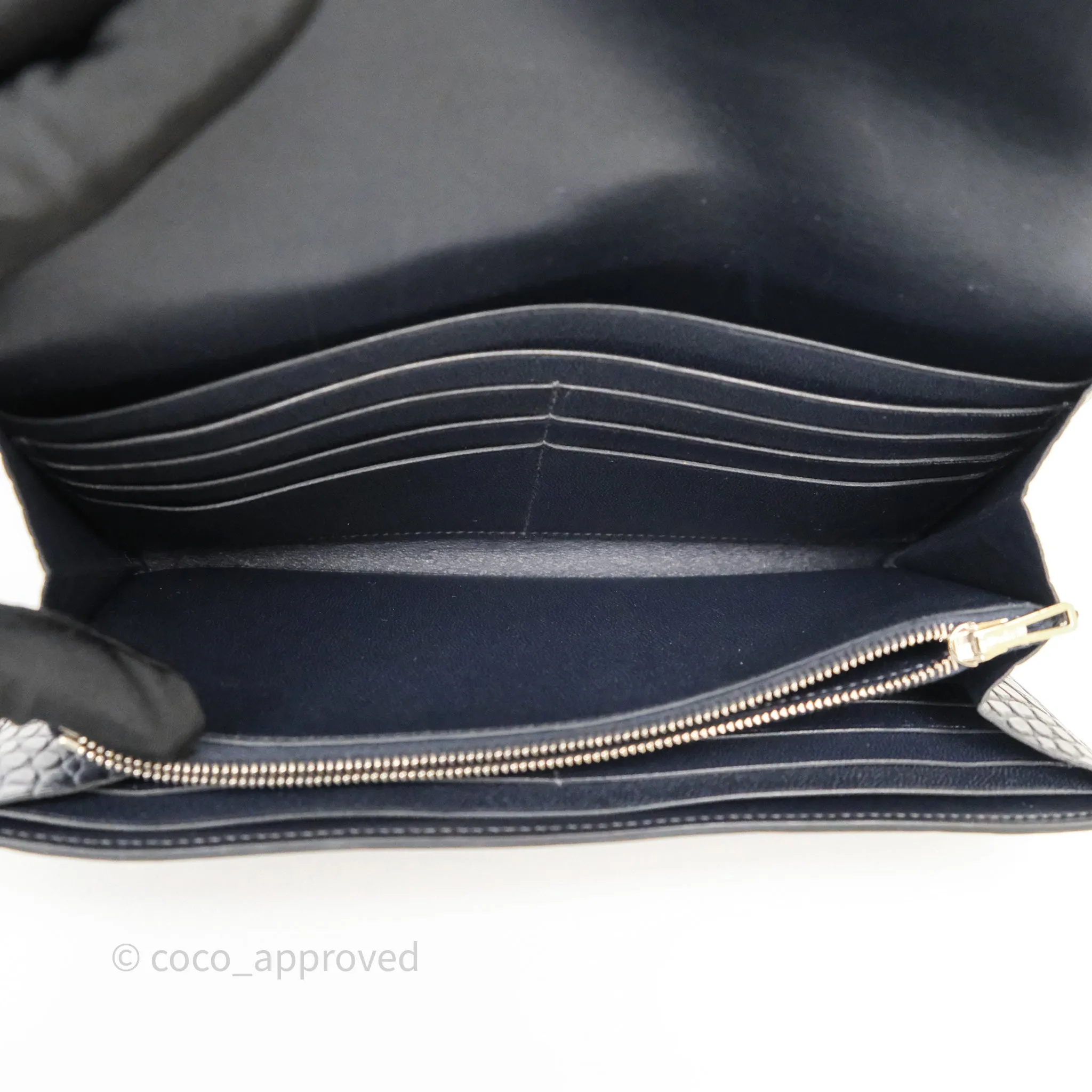 Hermes Constance Wallet Bleu Nuit 2Z Matte Alligator Ombre Lizard Buckle