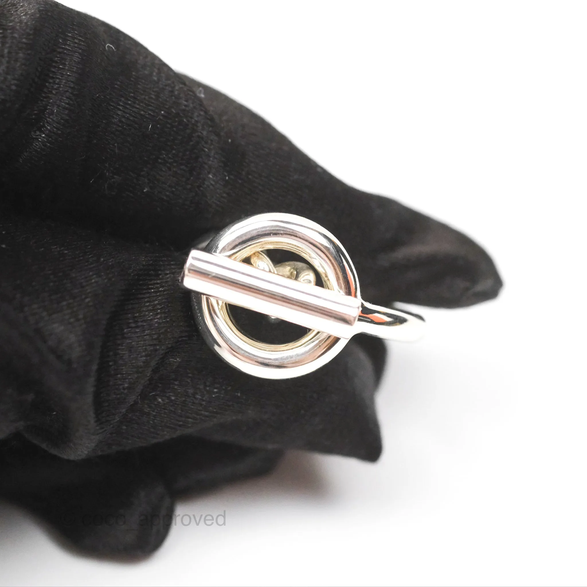 Hermes Croisette Ring Large Model Sterling Silver