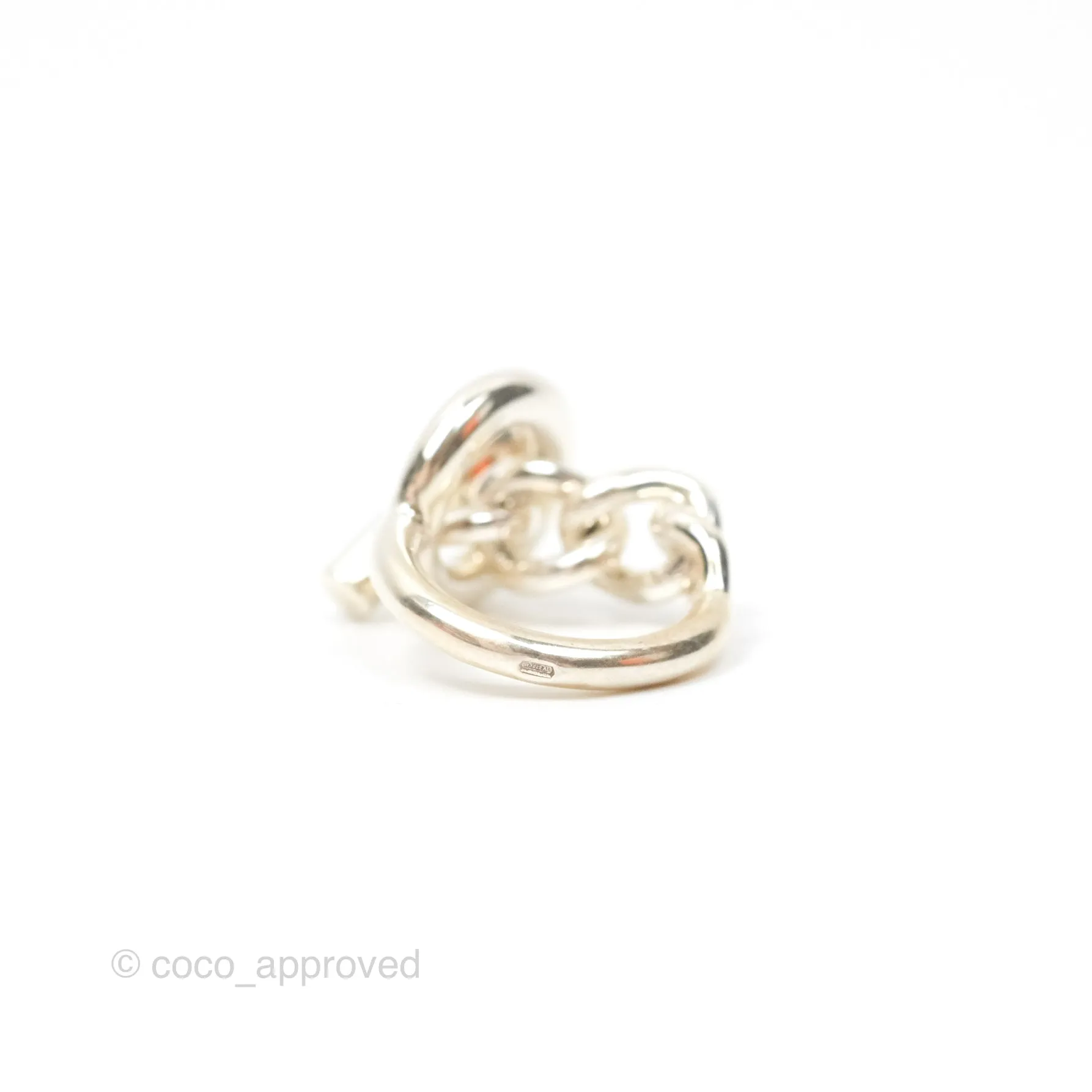 Hermes Croisette Ring Large Model Sterling Silver