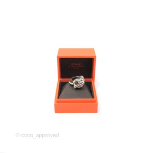 Hermes Croisette Ring Large Model Sterling Silver