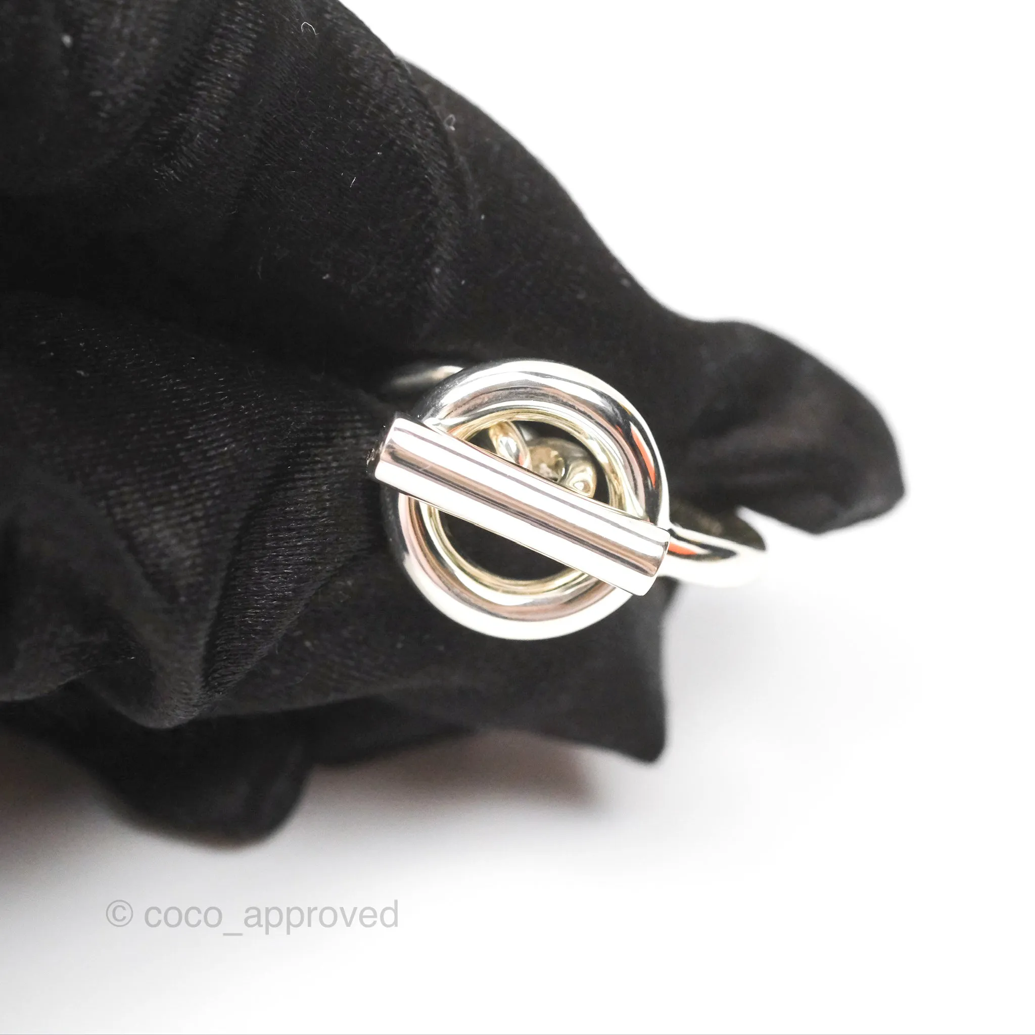 Hermes Croisette Ring Large Model Sterling Silver