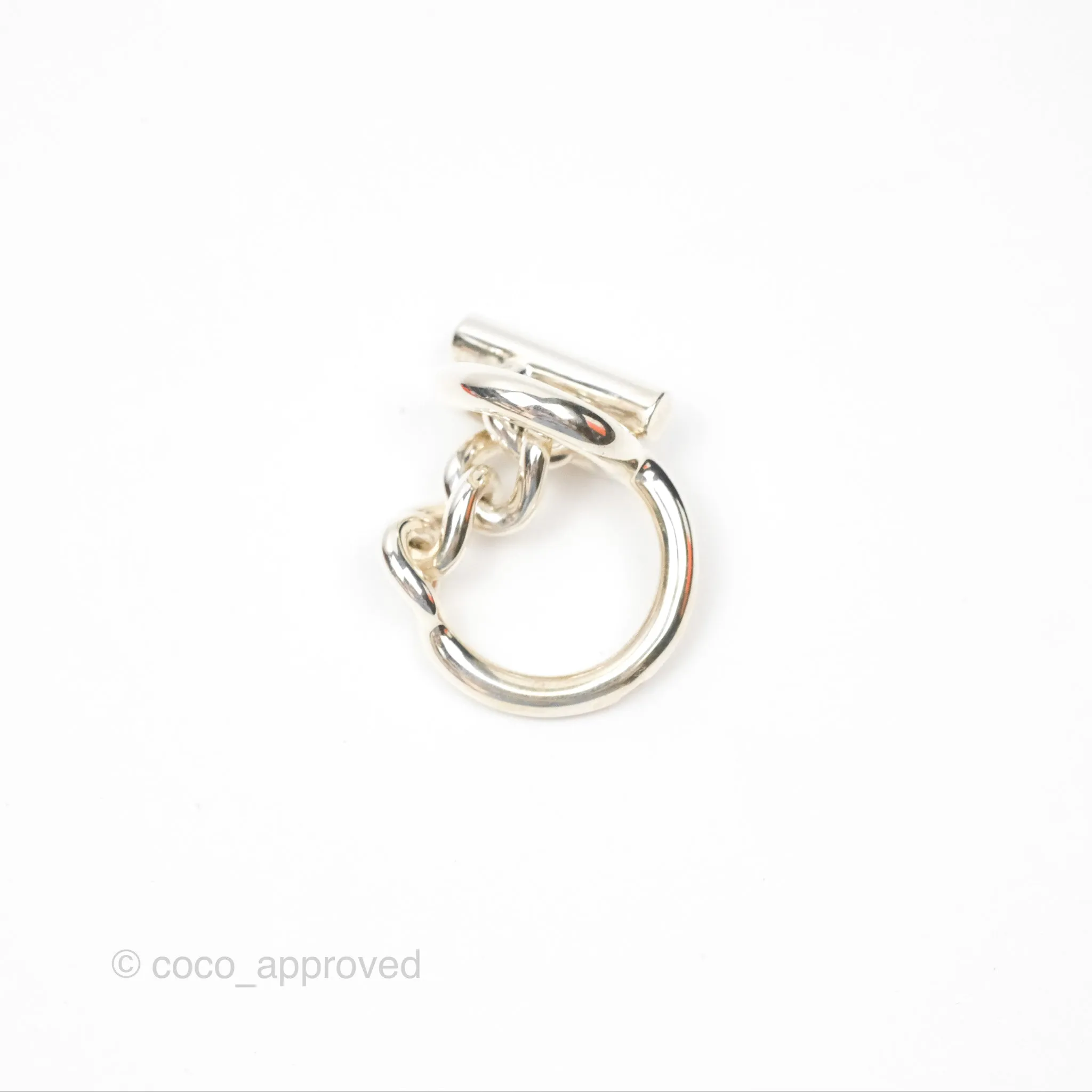 Hermes Croisette Ring Large Model Sterling Silver