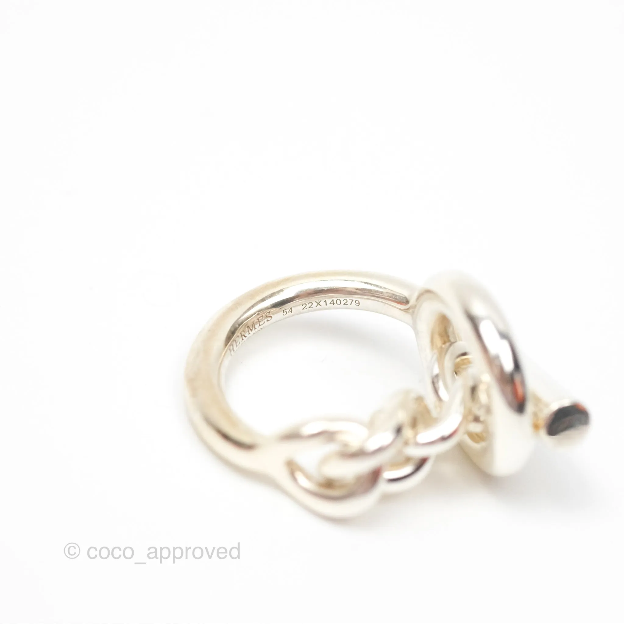 Hermes Croisette Ring Large Model Sterling Silver