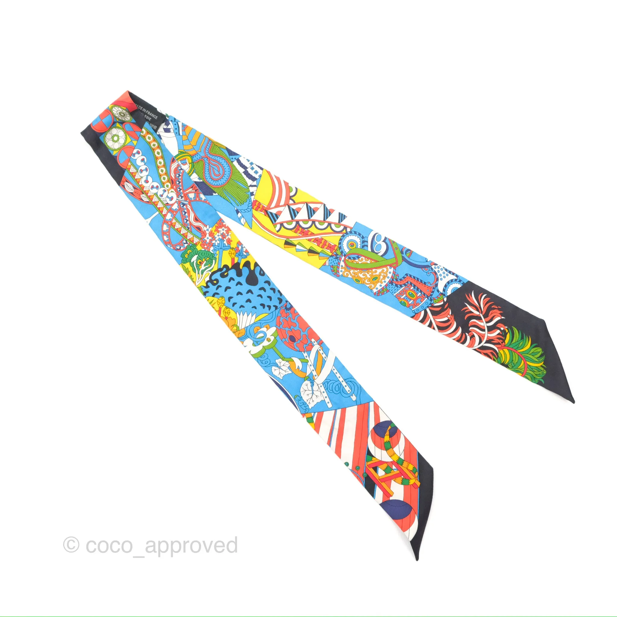 Hermes De l'Ombrelle Aux Duels Sticker Silk Twilly