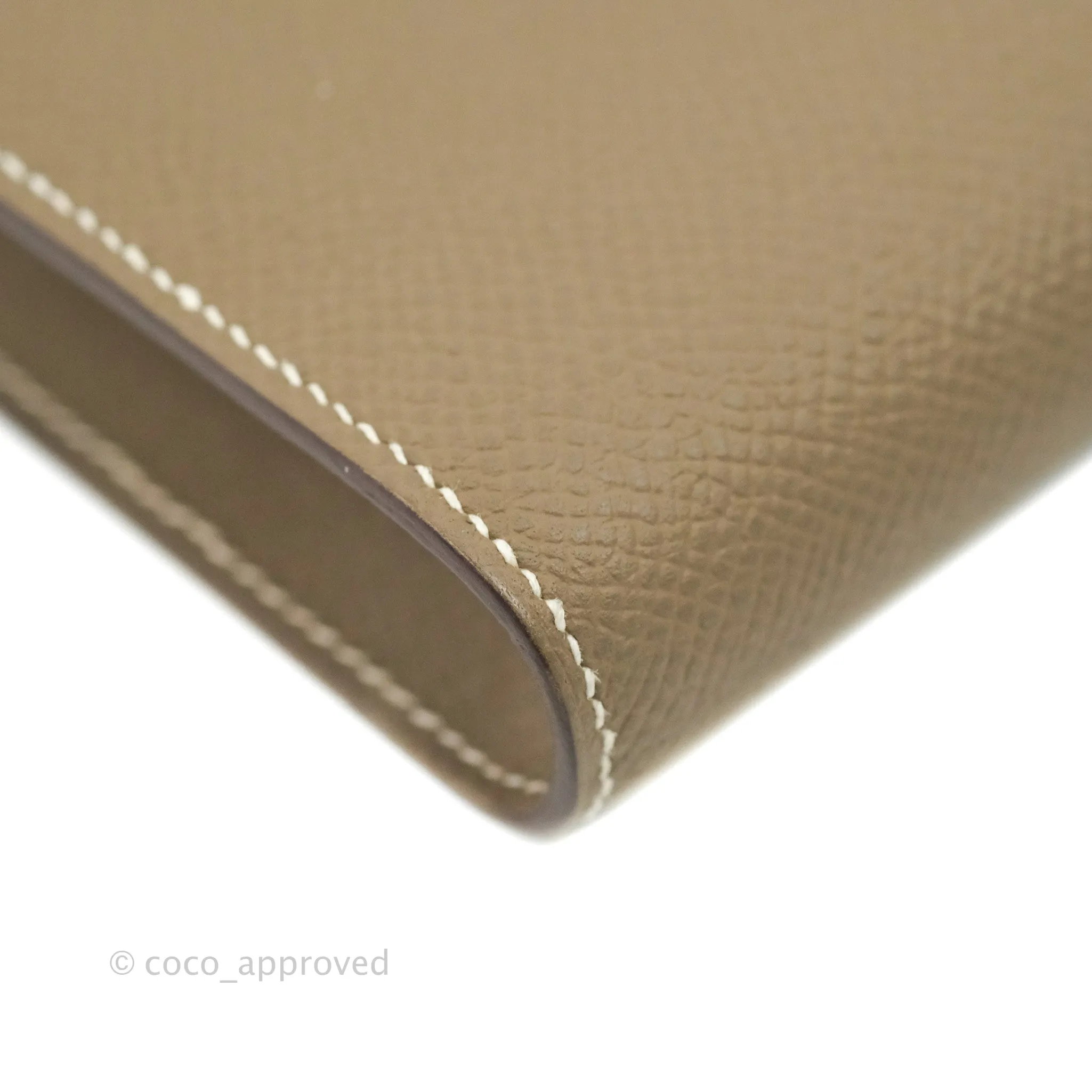 Hermes Epsom Clic 16 Wallet Etoupe 18 Palladium Hardware