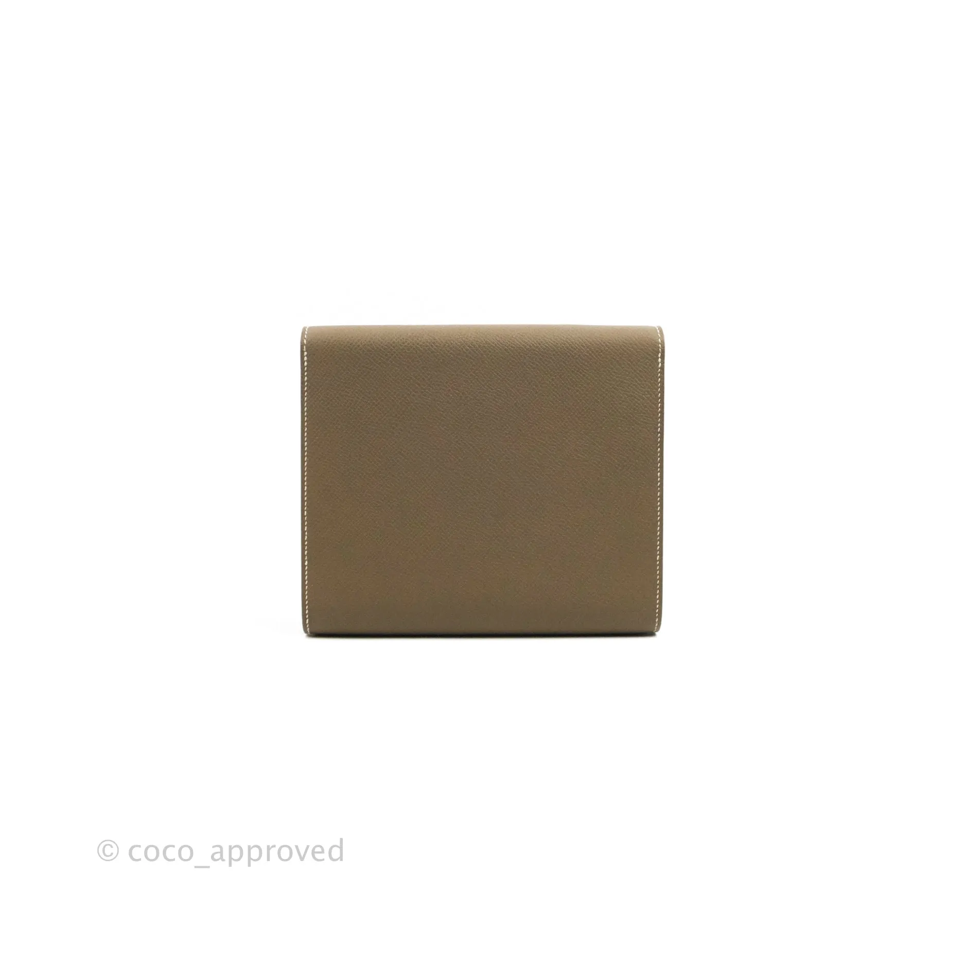 Hermes Epsom Clic 16 Wallet Etoupe 18 Palladium Hardware