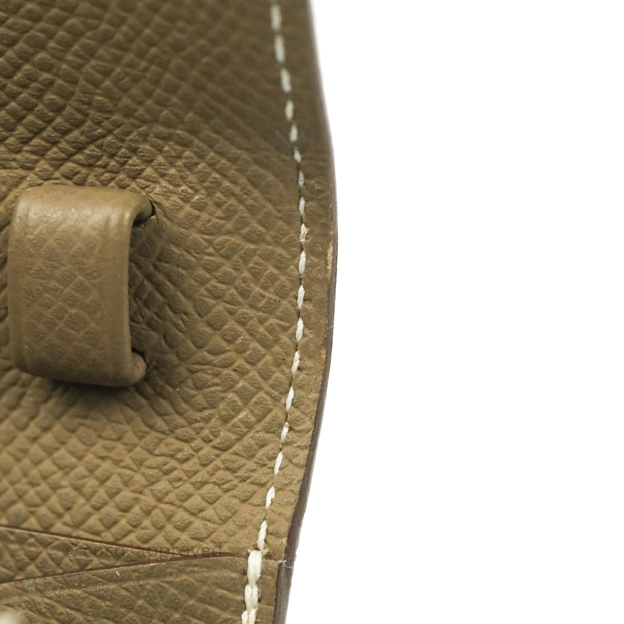 Hermes Epsom Clic 16 Wallet Etoupe 18 Palladium Hardware