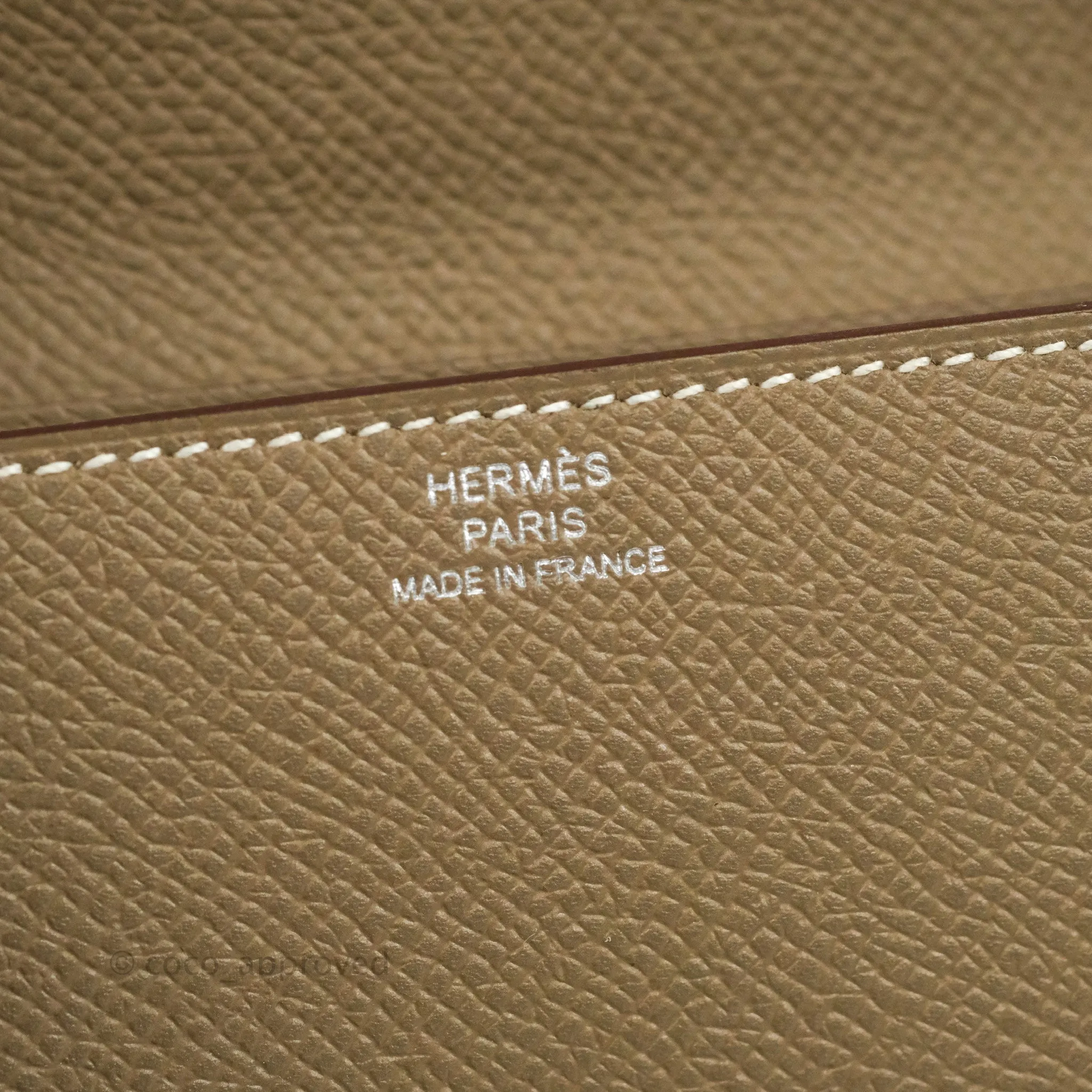 Hermes Epsom Clic 16 Wallet Etoupe 18 Palladium Hardware