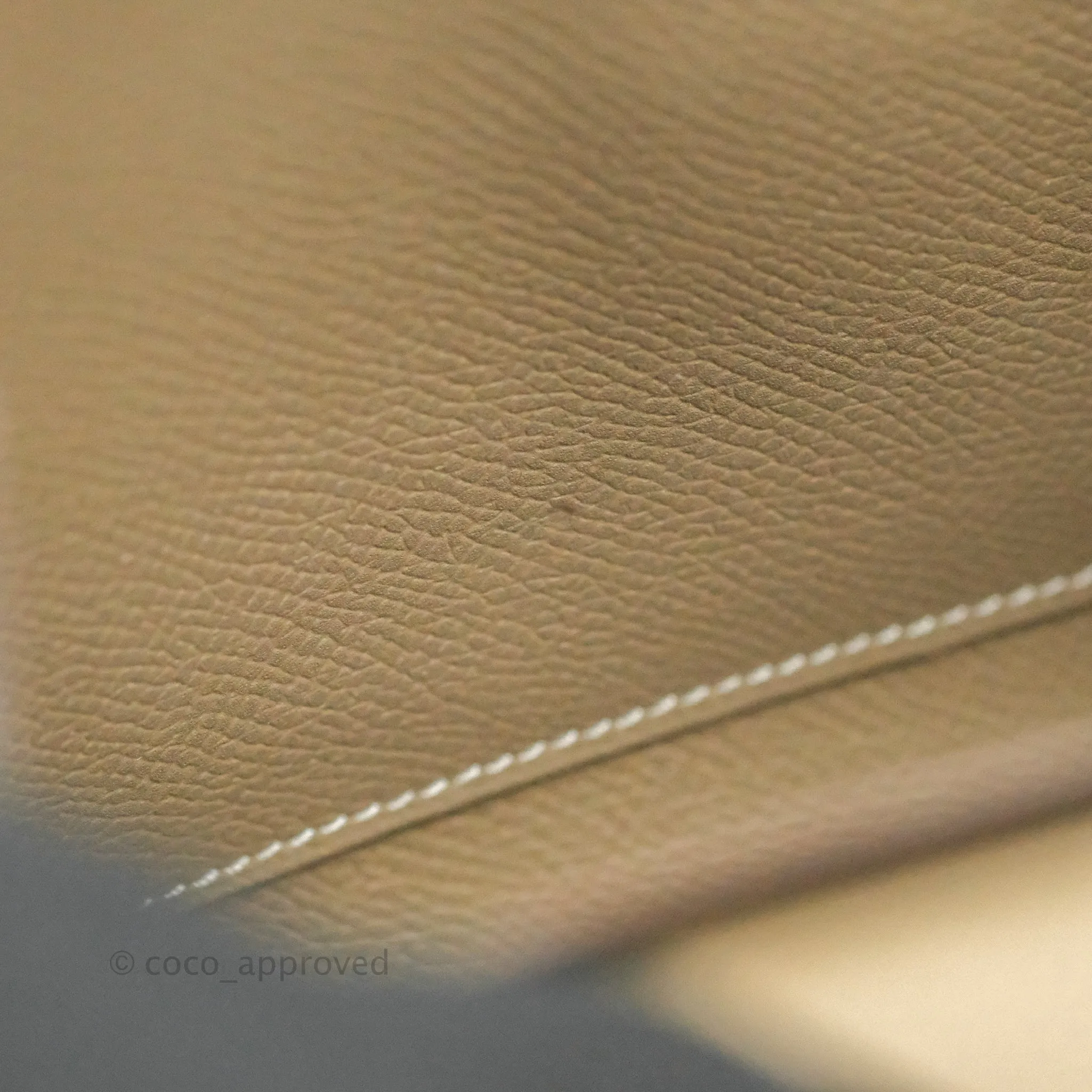 Hermes Epsom Clic 16 Wallet Etoupe 18 Palladium Hardware